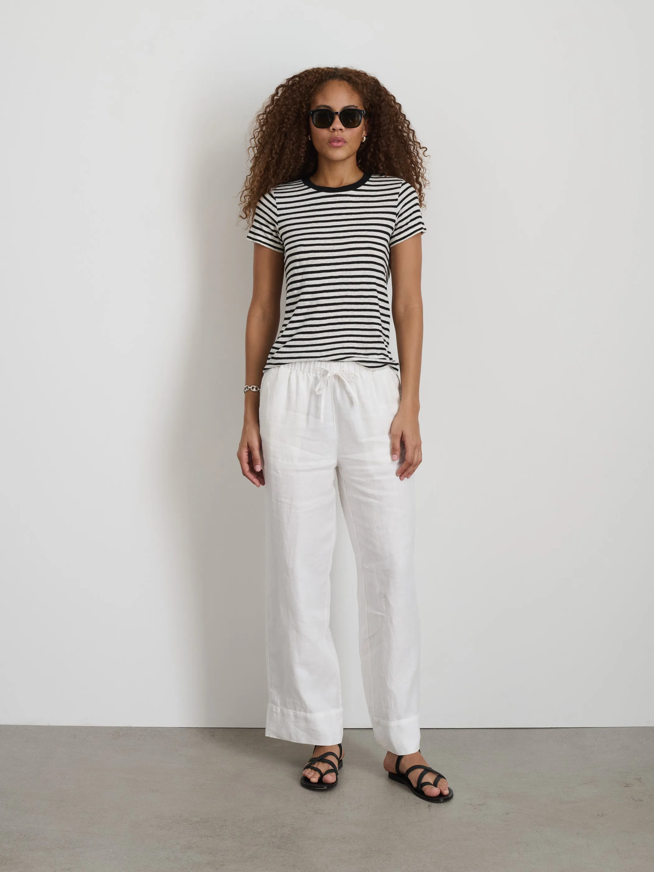 Prospect Striped Tee in Linen sold by Alex Mill product image thumbnail 3