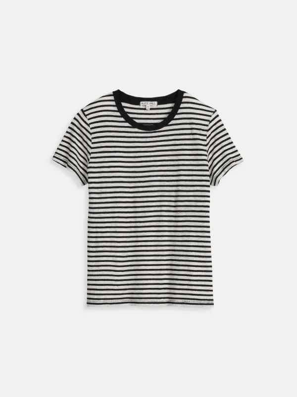 Prospect Striped Tee in Linen sold by Alex Mill