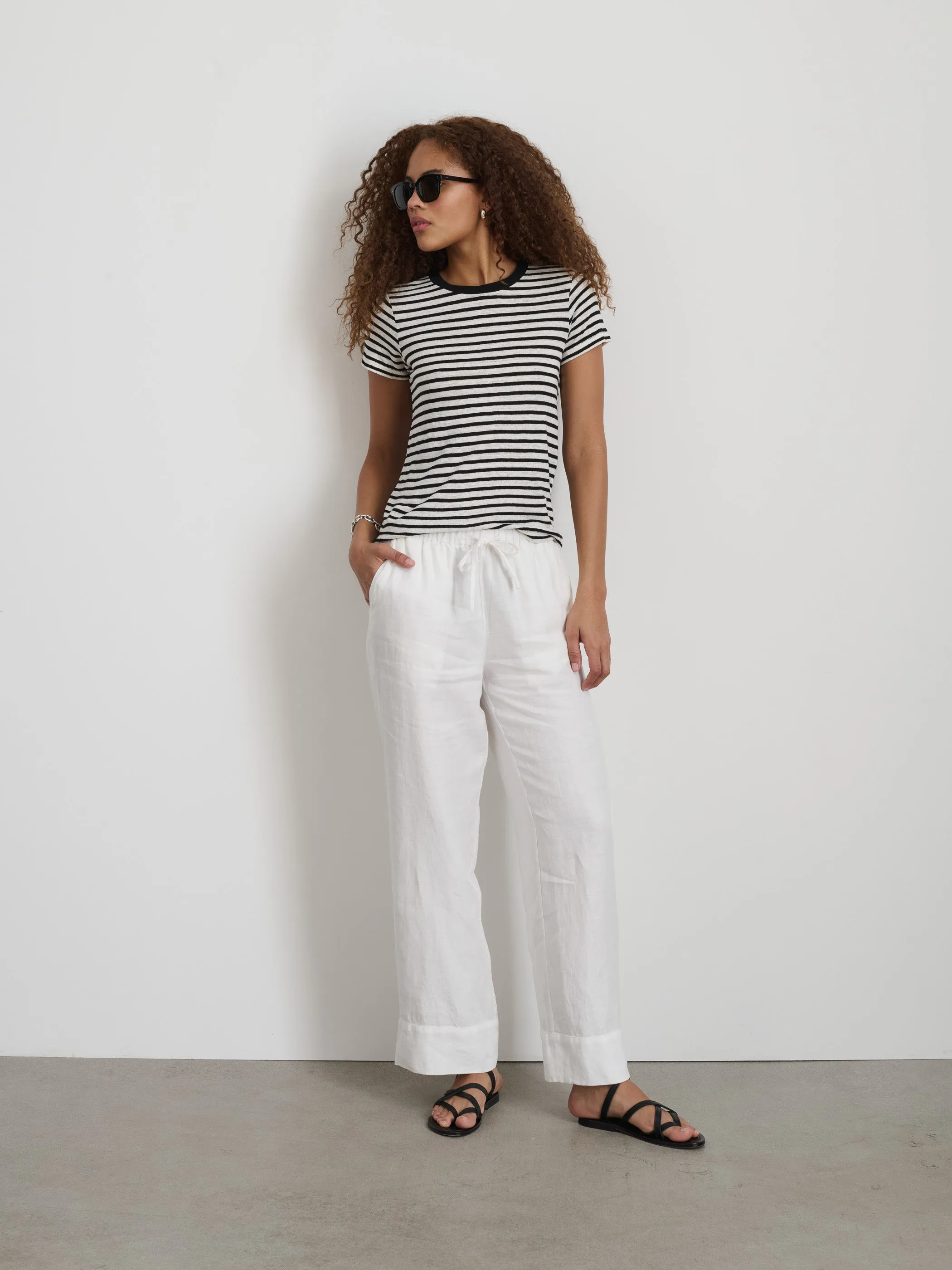 Prospect Striped Tee in Linen sold by Alex Mill product image thumbnail 5