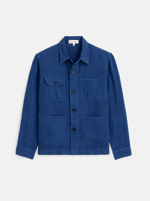 Garment Dyed Work Jacket in Linen sold by Alex Mill