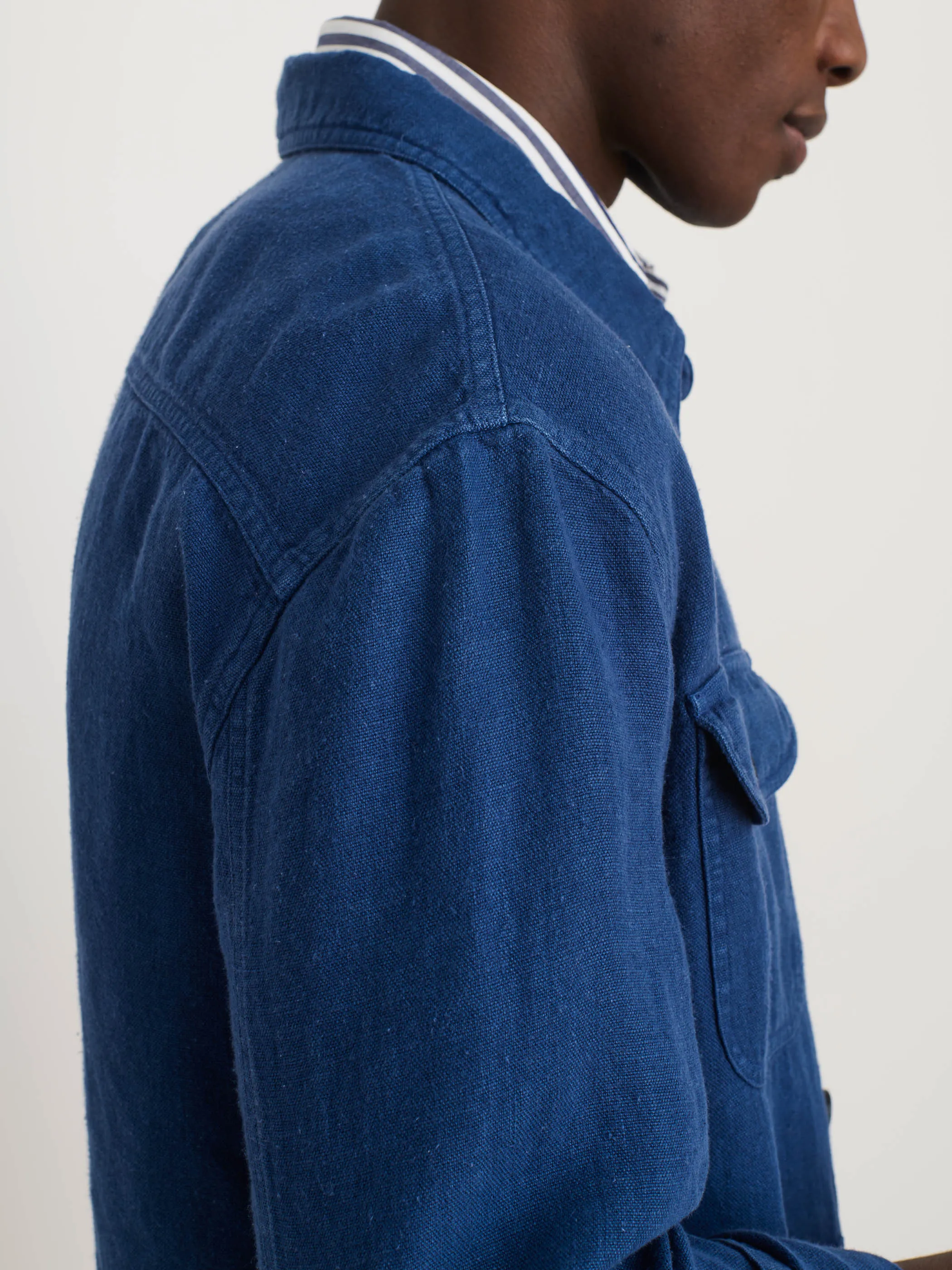 Garment Dyed Work Jacket in Linen sold by Alex Mill product image thumbnail 5
