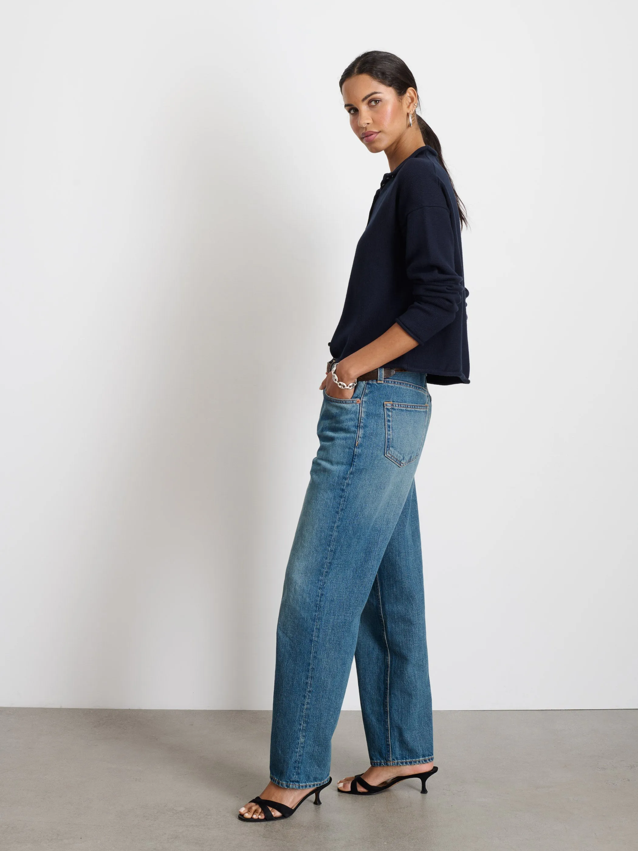 Taylor Cardigan in Cotton Cashmere sold by Alex Mill product image thumbnail 3