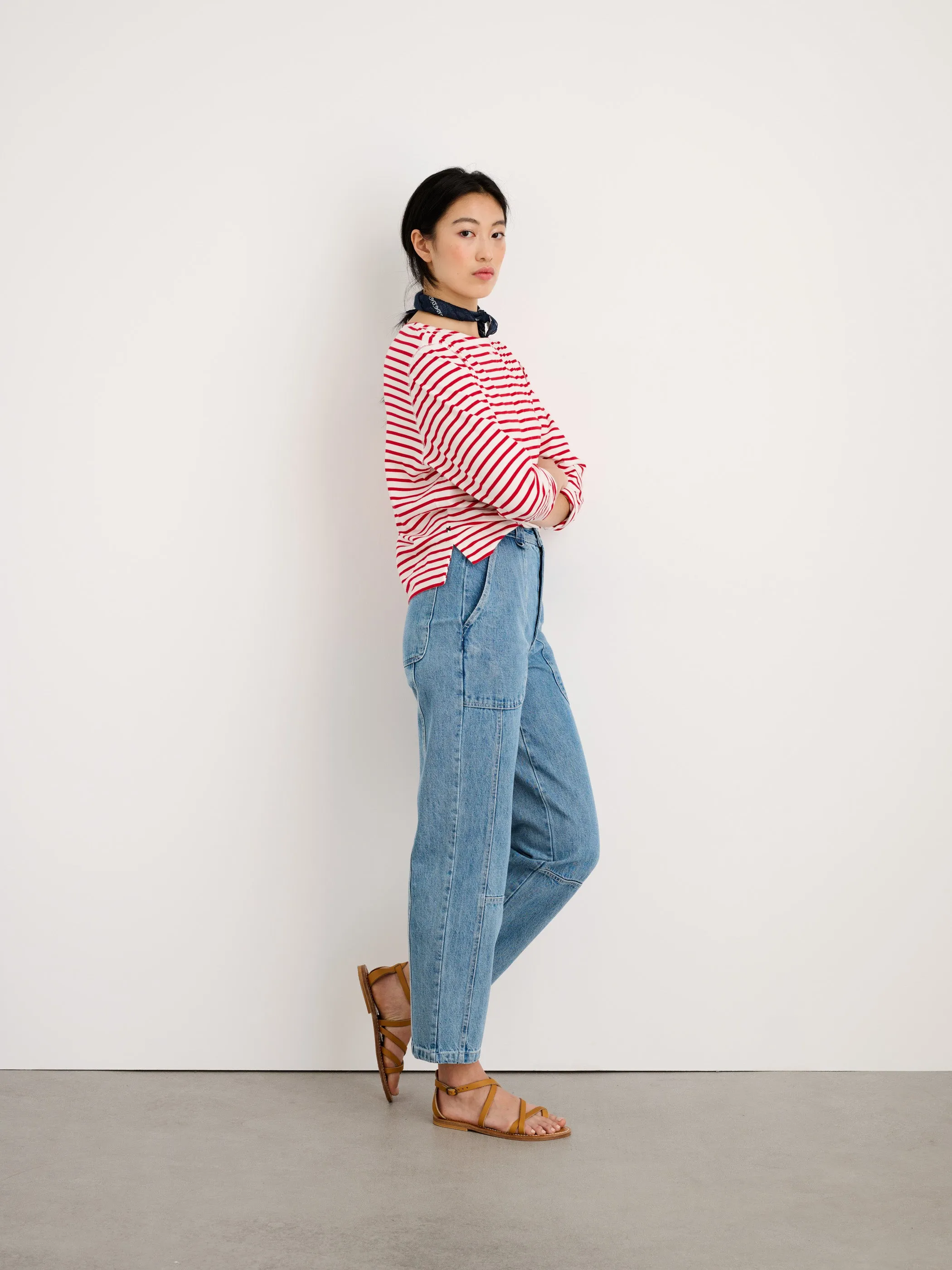 Beachside Tee in Stripe sold by Alex Mill product image thumbnail 5