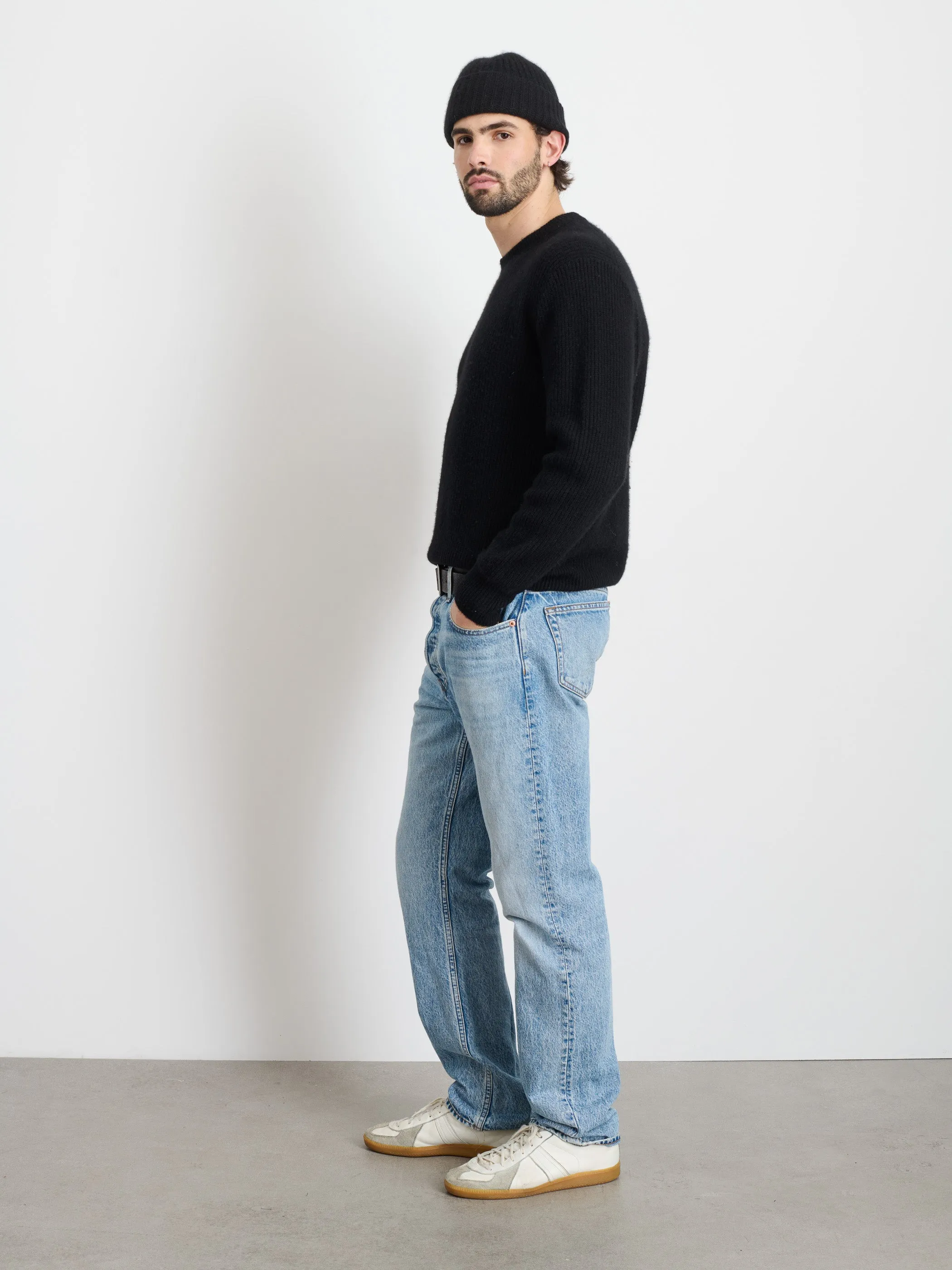 Jordan Sweater In Washed Cashmere sold by Alex Mill product image thumbnail 4