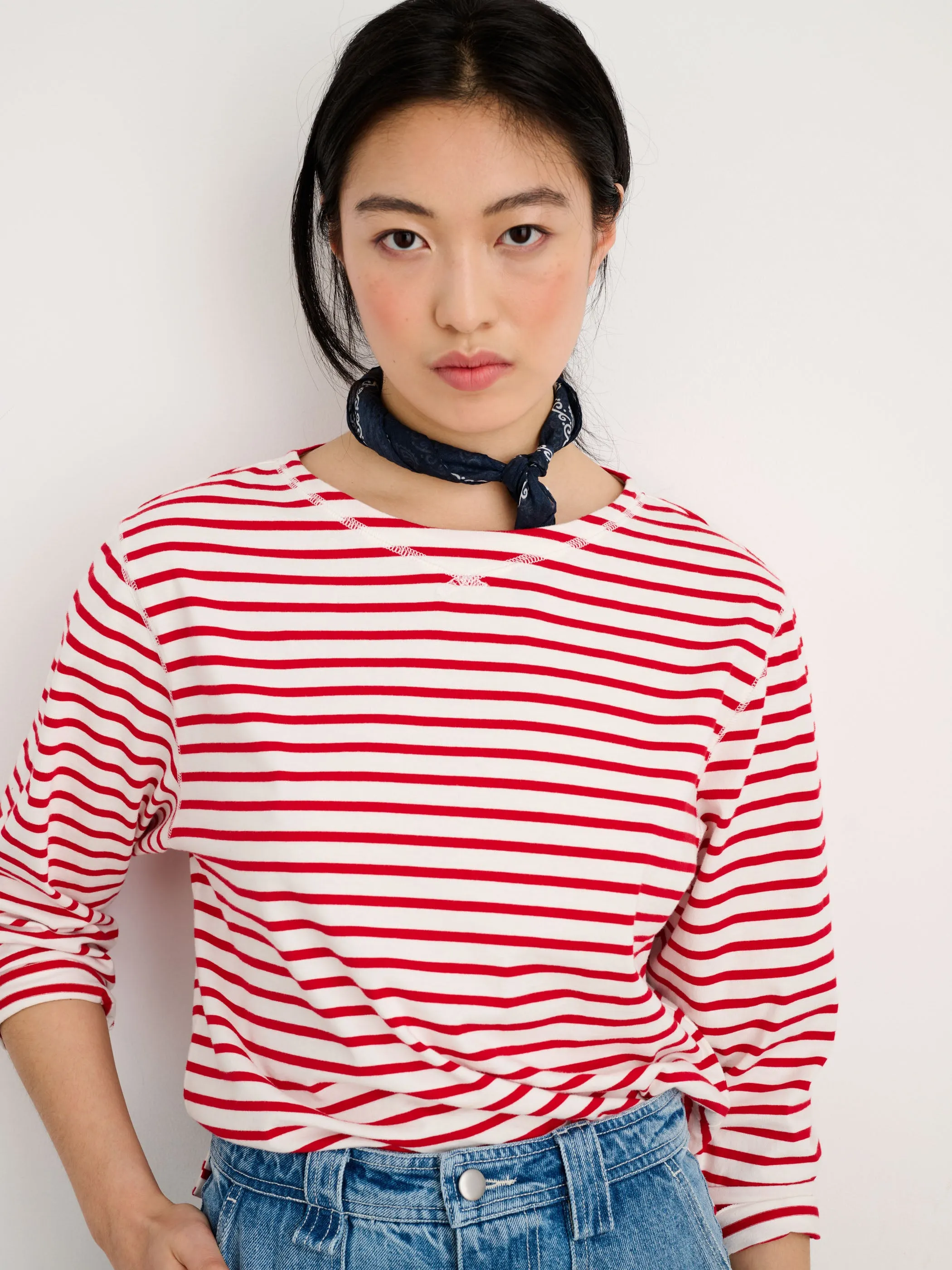 Beachside Tee in Stripe sold by Alex Mill product image thumbnail 3