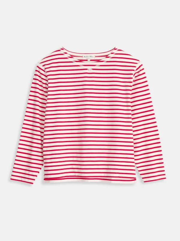 Beachside Tee in Stripe sold by Alex Mill