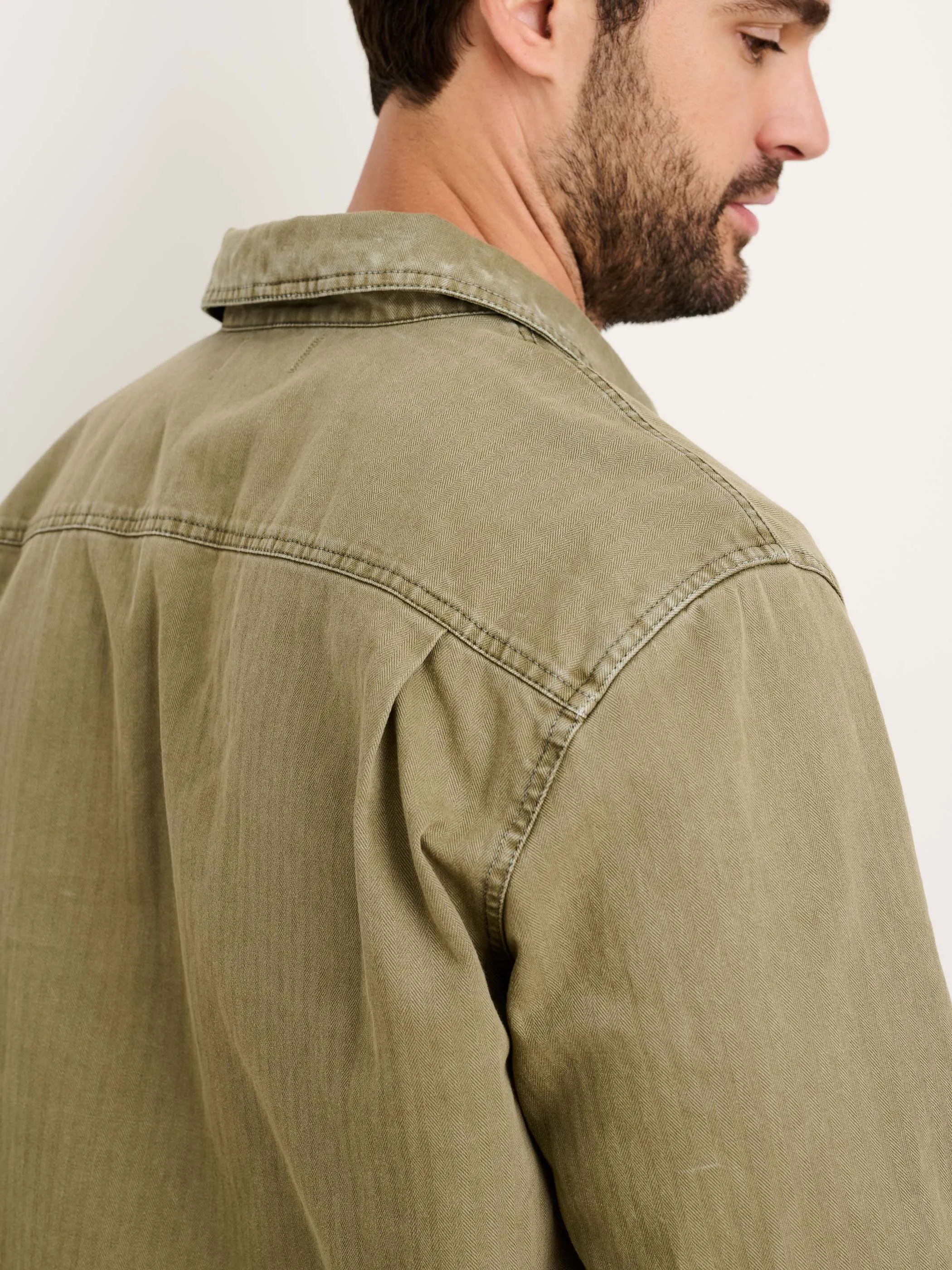 Ryder Popover In Cotton Herringbone sold by Alex Mill product image thumbnail 5