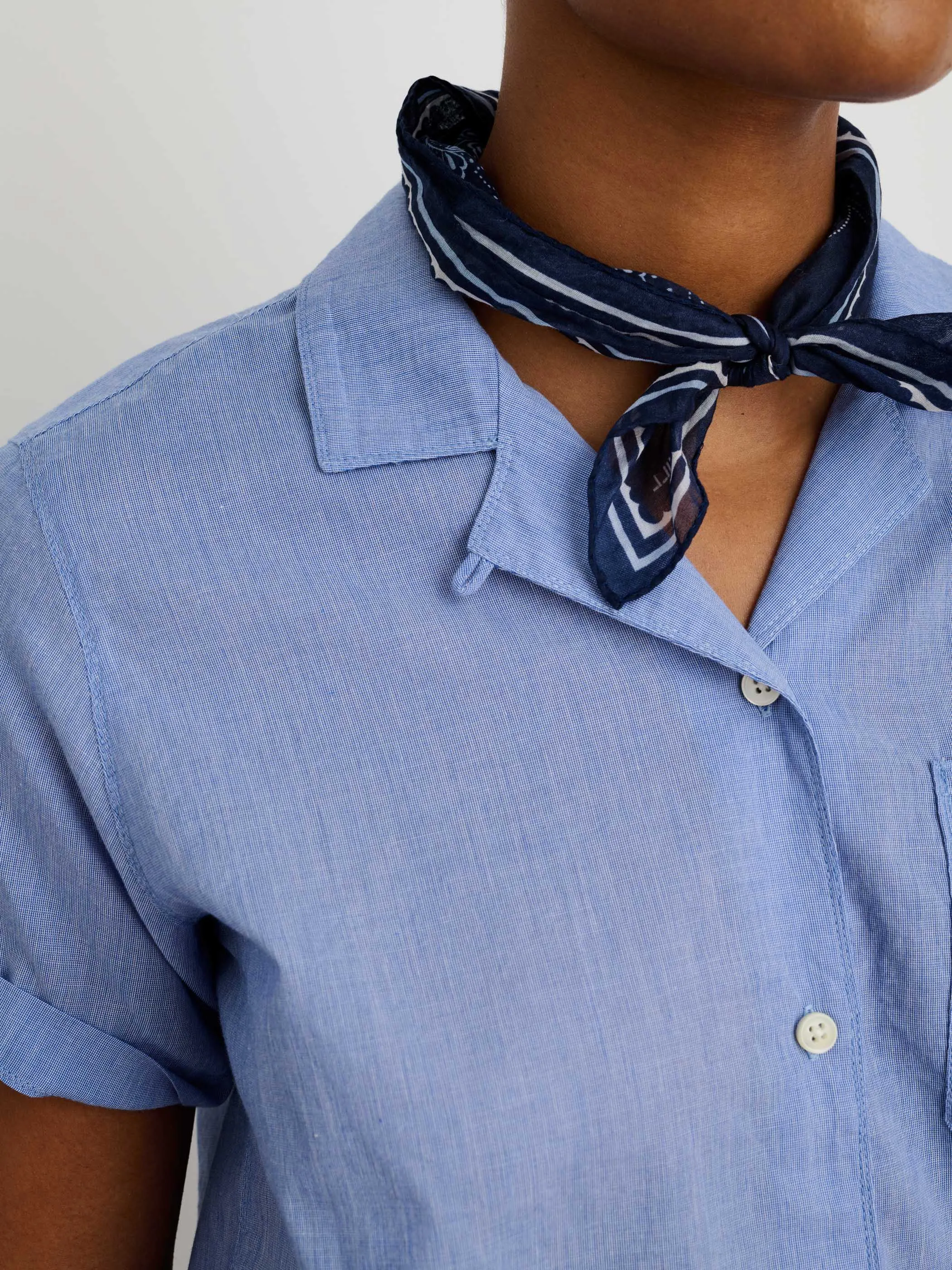 Maddie Camp Shirt in Cotton Voile sold by Alex Mill product image thumbnail 4