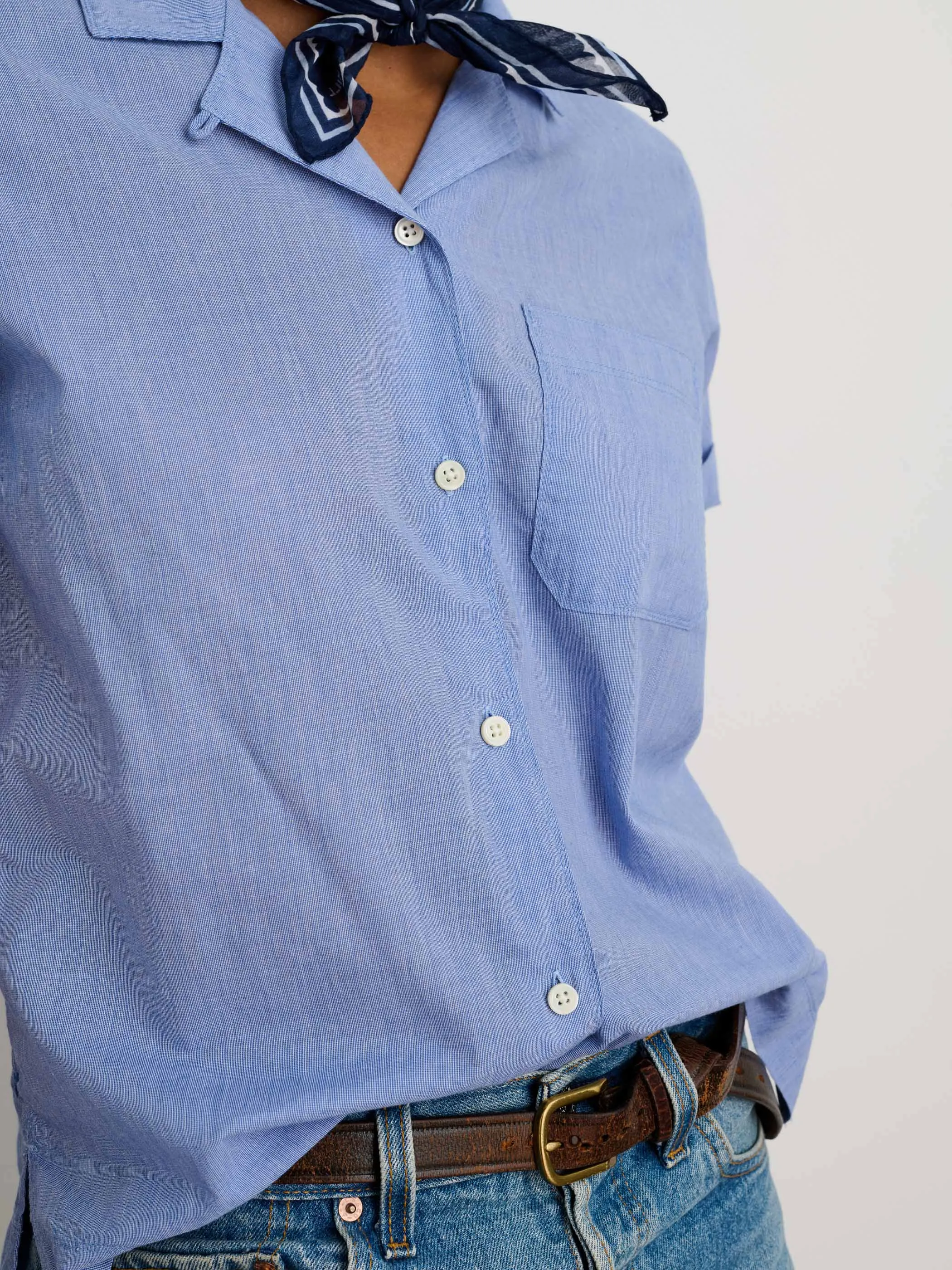 Maddie Camp Shirt in Cotton Voile sold by Alex Mill product image thumbnail 5