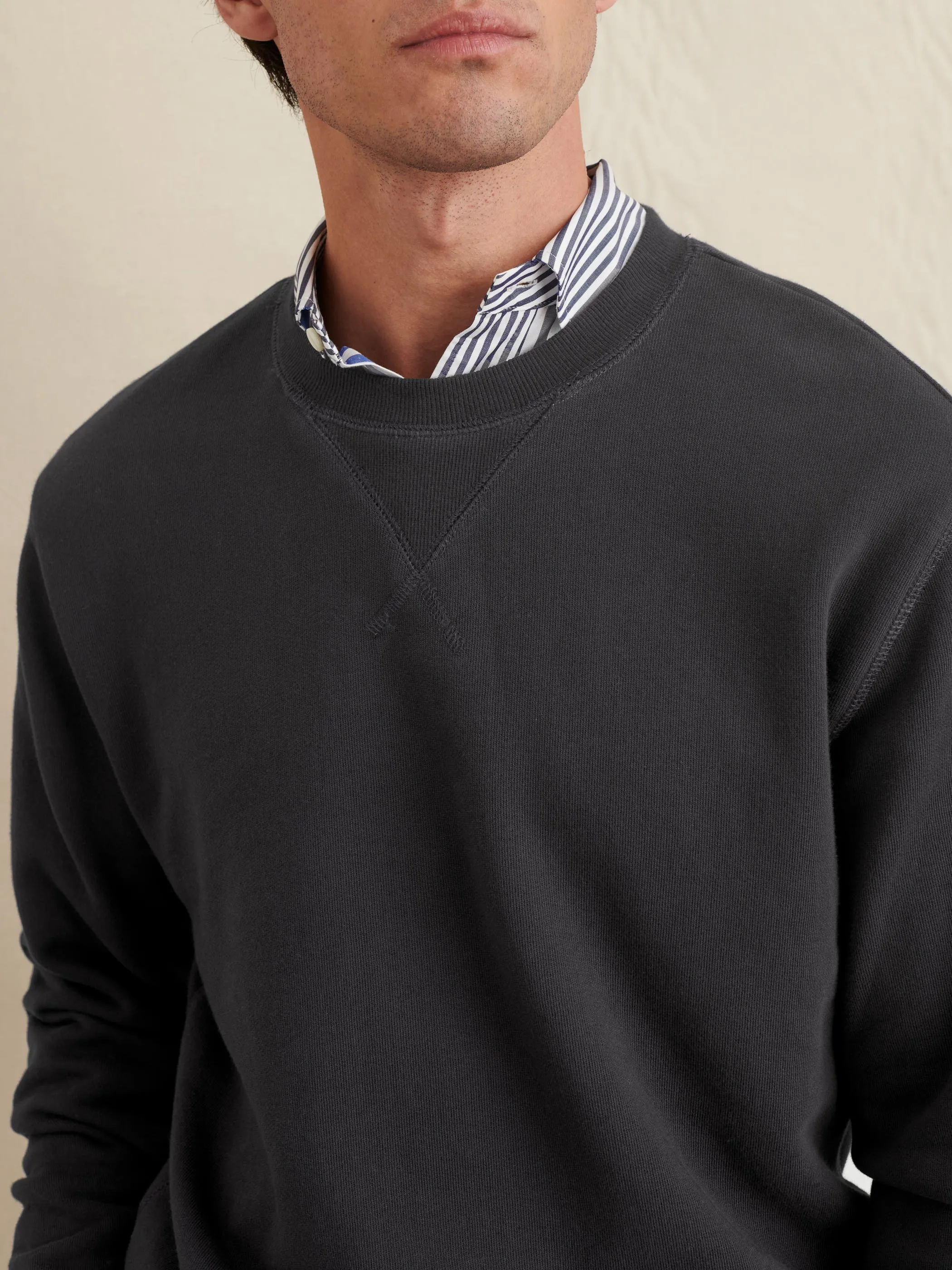 Garment Dyed Crewneck Sweatshirt sold by Alex Mill product image thumbnail 3