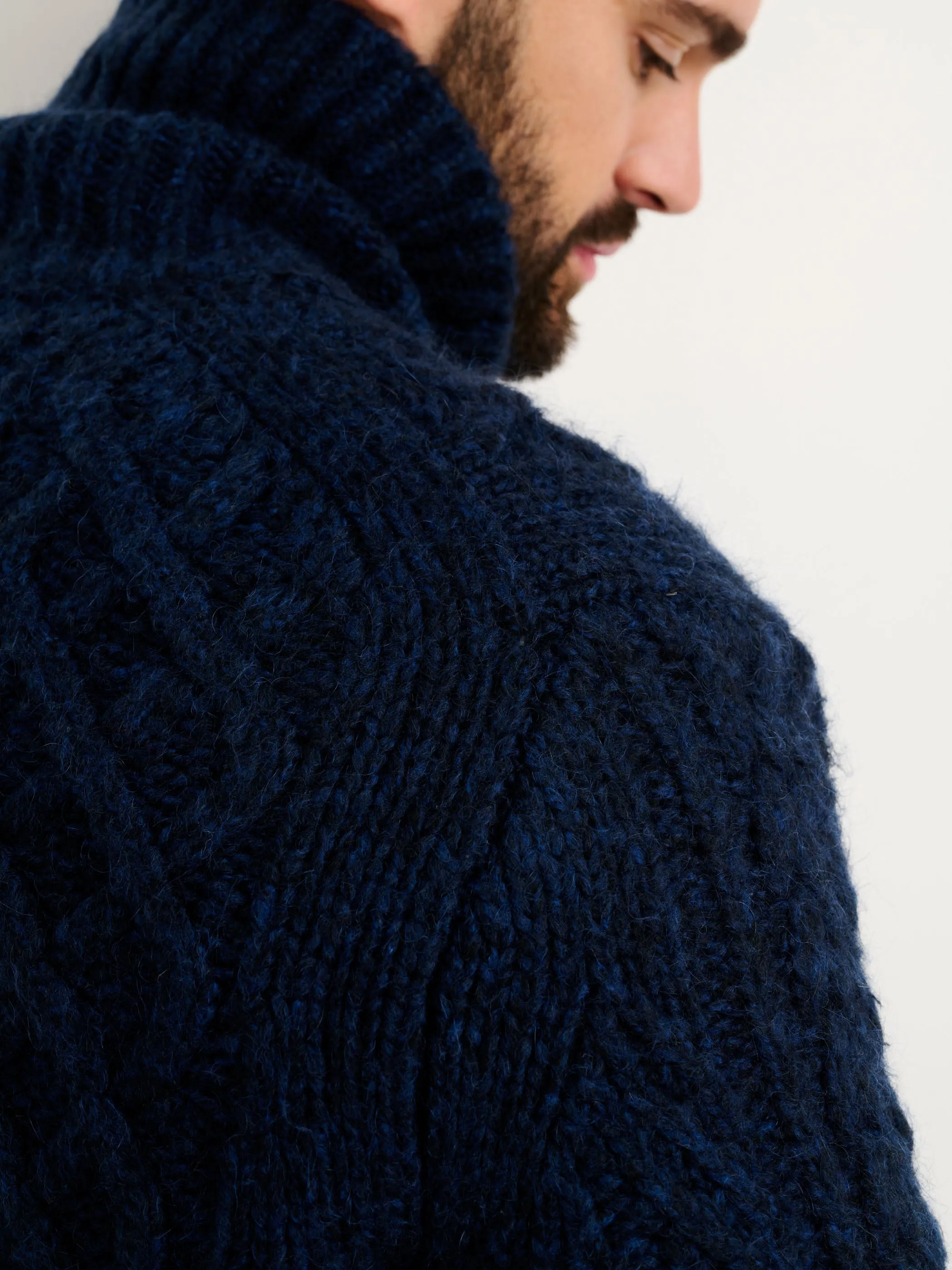 Fisherman Cable Turtleneck Sweater sold by Alex Mill product image thumbnail 5