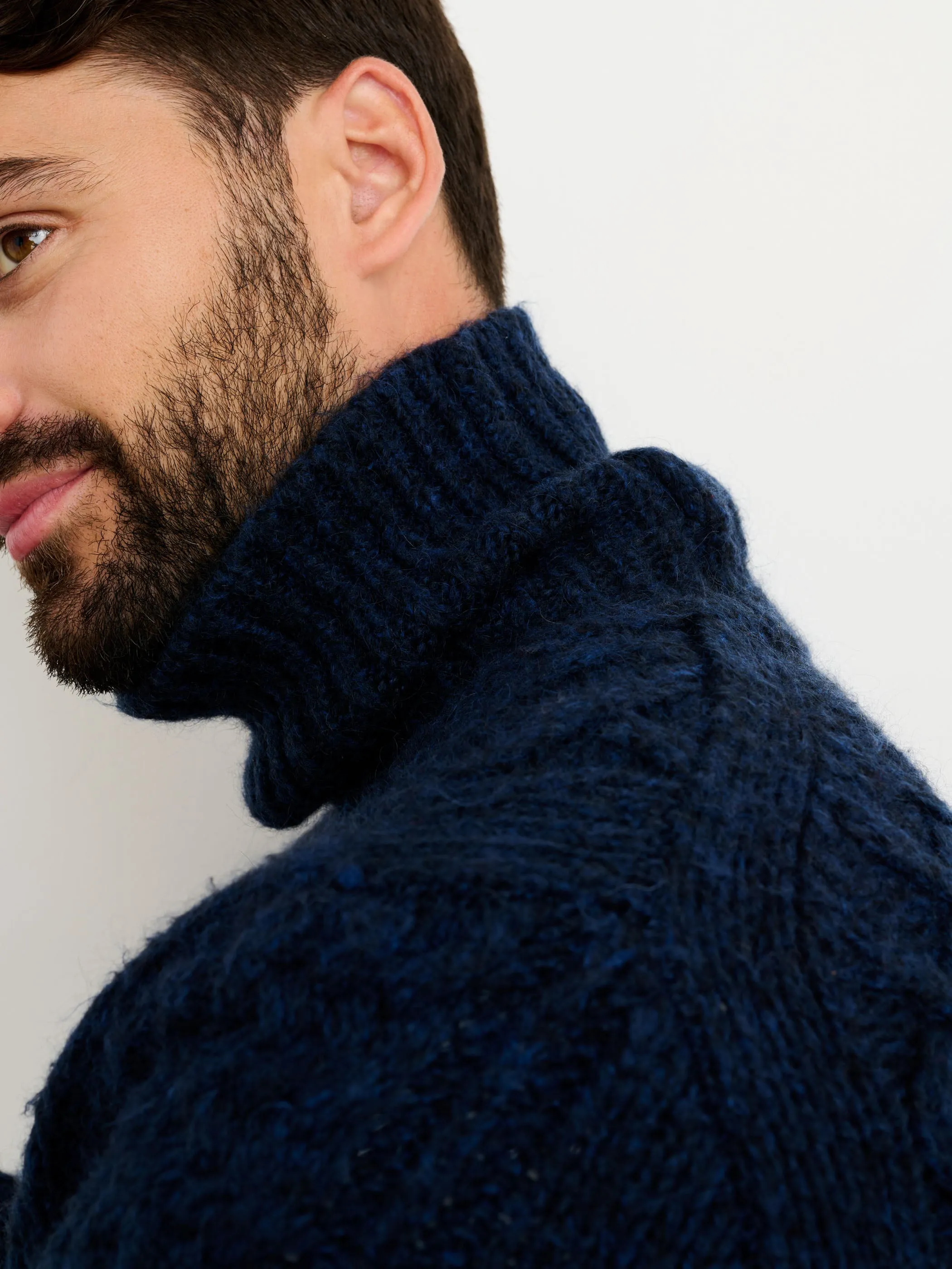 Fisherman Cable Turtleneck Sweater sold by Alex Mill product image thumbnail 4