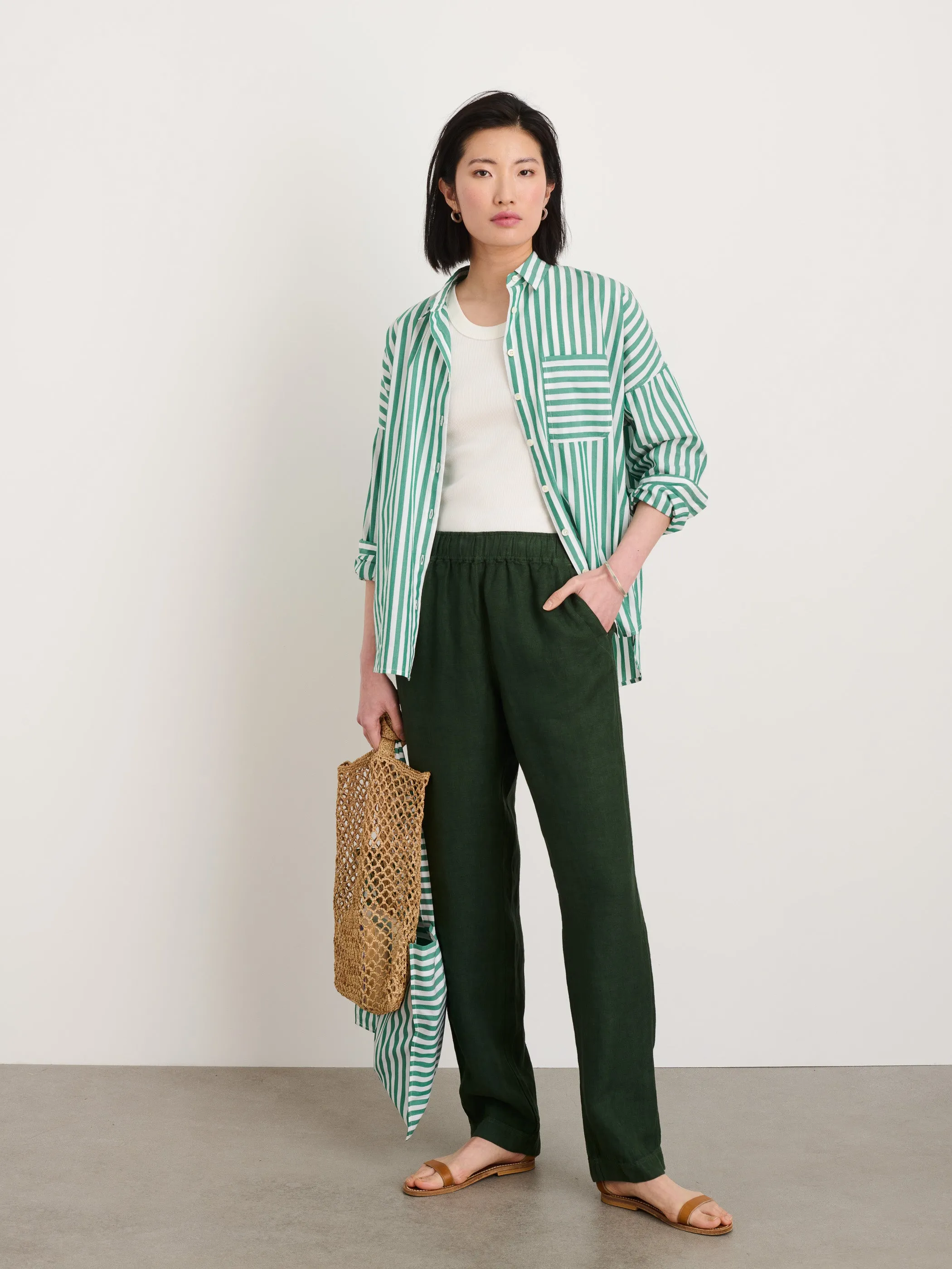 Angelina Pant in Linen sold by Alex Mill product image thumbnail 2