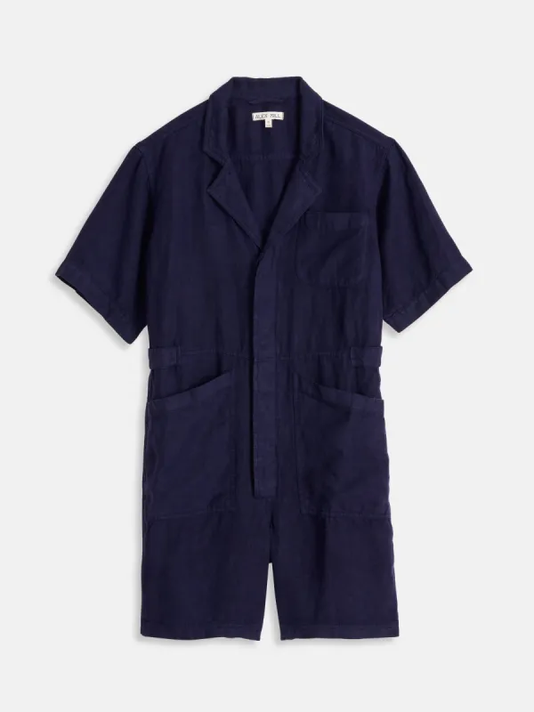 Standard Short Jumpsuit in Linen sold by Alex Mill