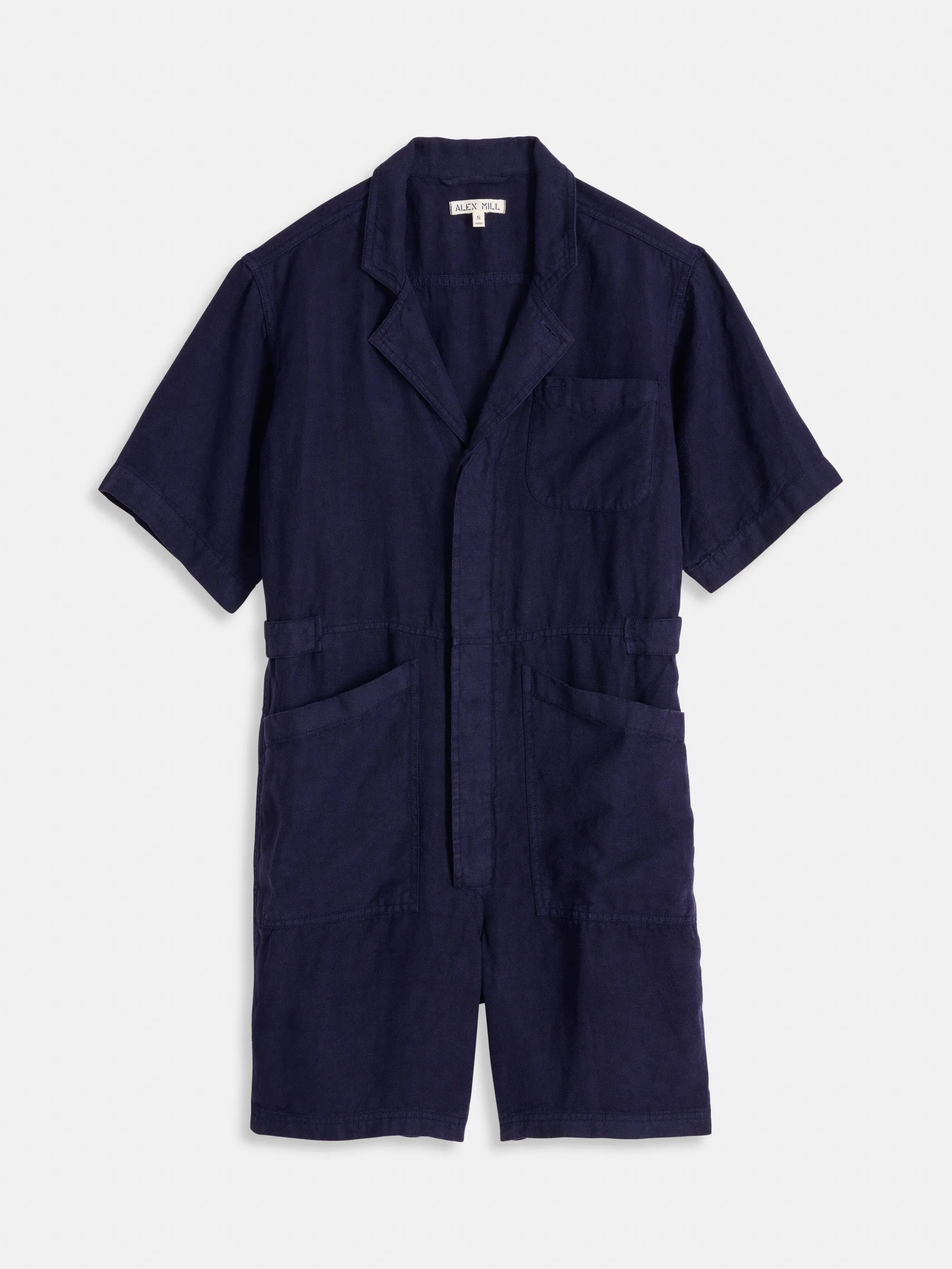 Standard Short Jumpsuit in Linen sold by Alex Mill