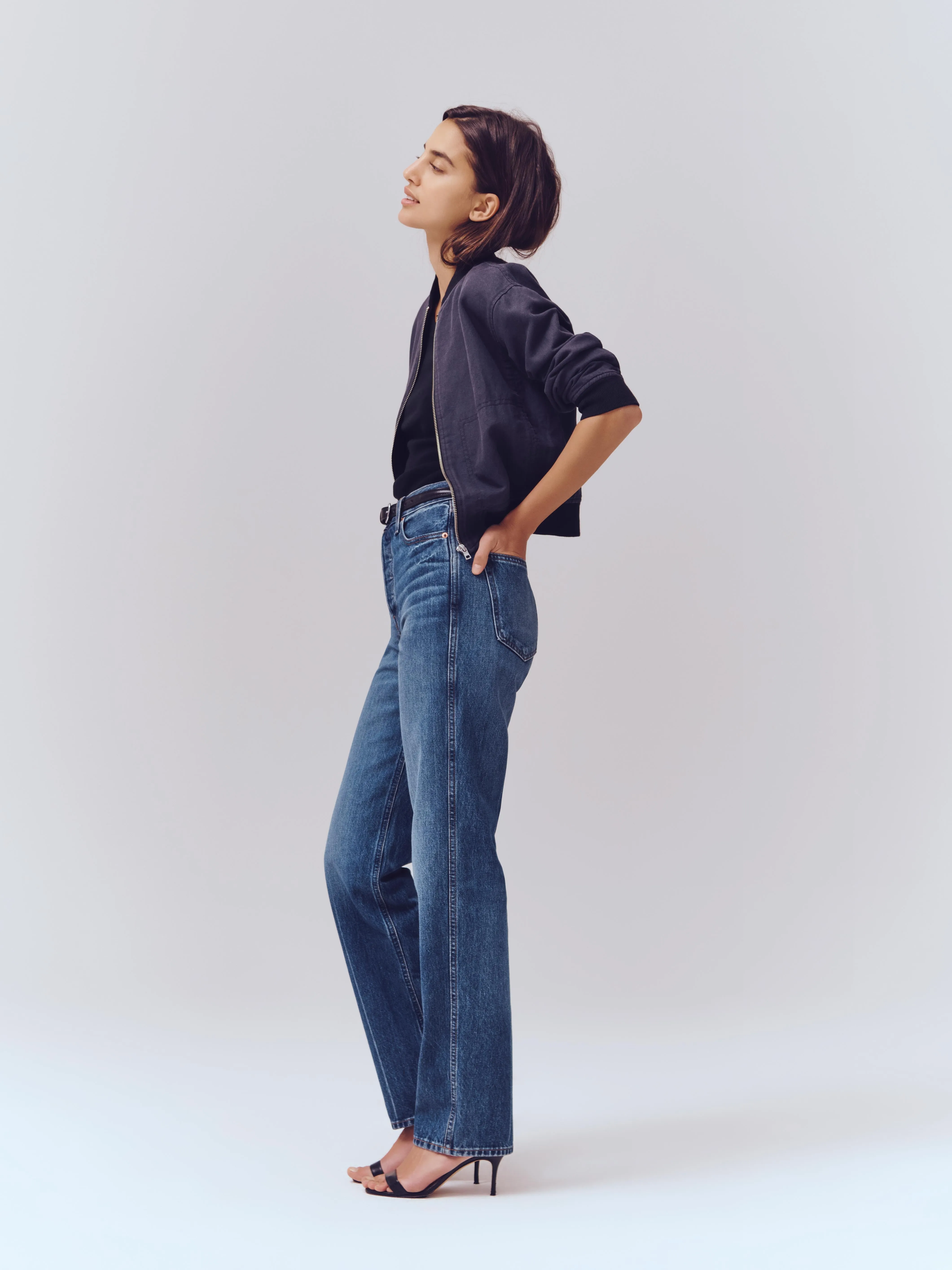 Carla High Rise Straight Jean sold by Alex Mill product image thumbnail 3