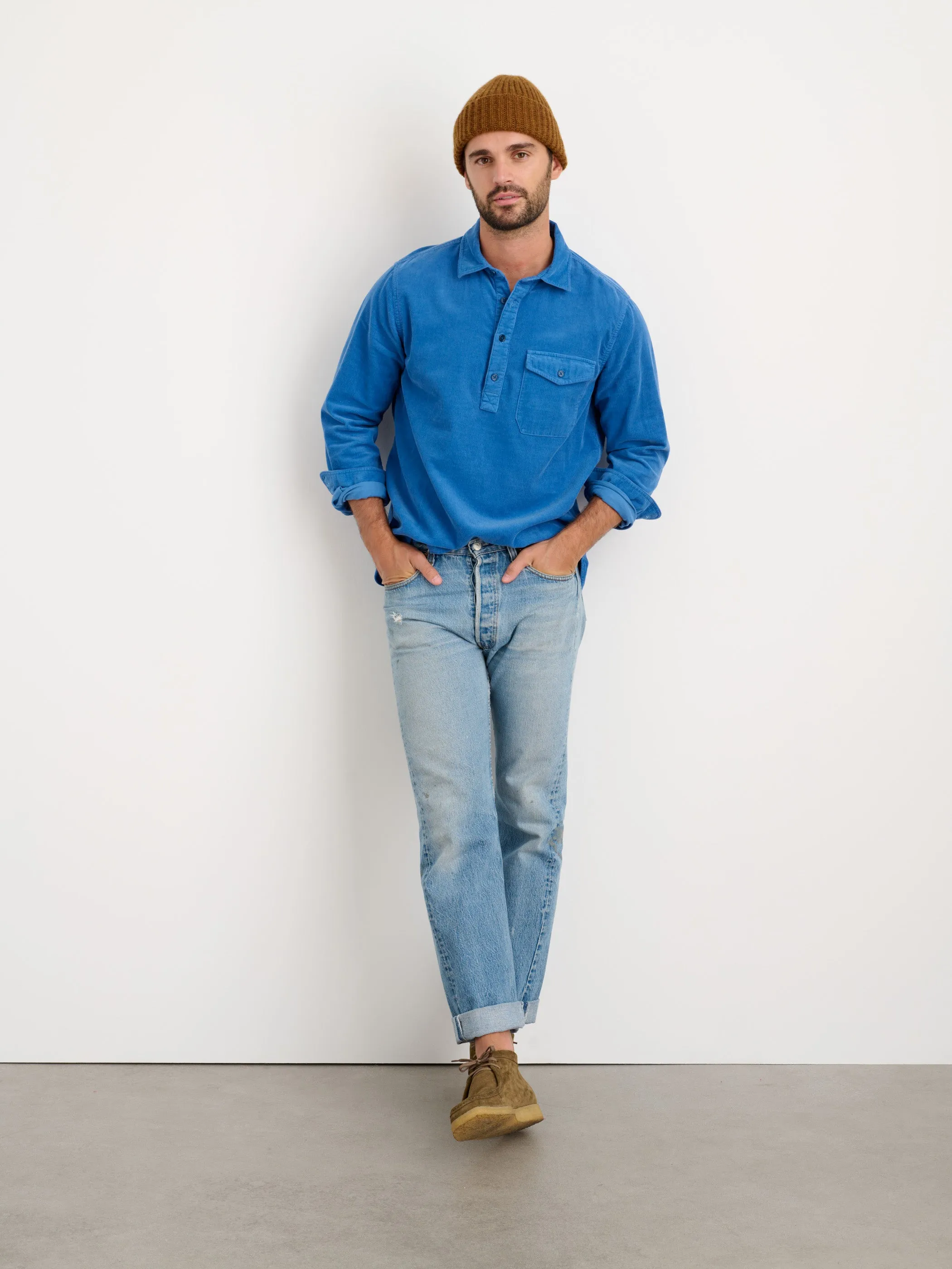 Carter Popover Shirt In Fine Wale Corduroy sold by Alex Mill product image thumbnail 2