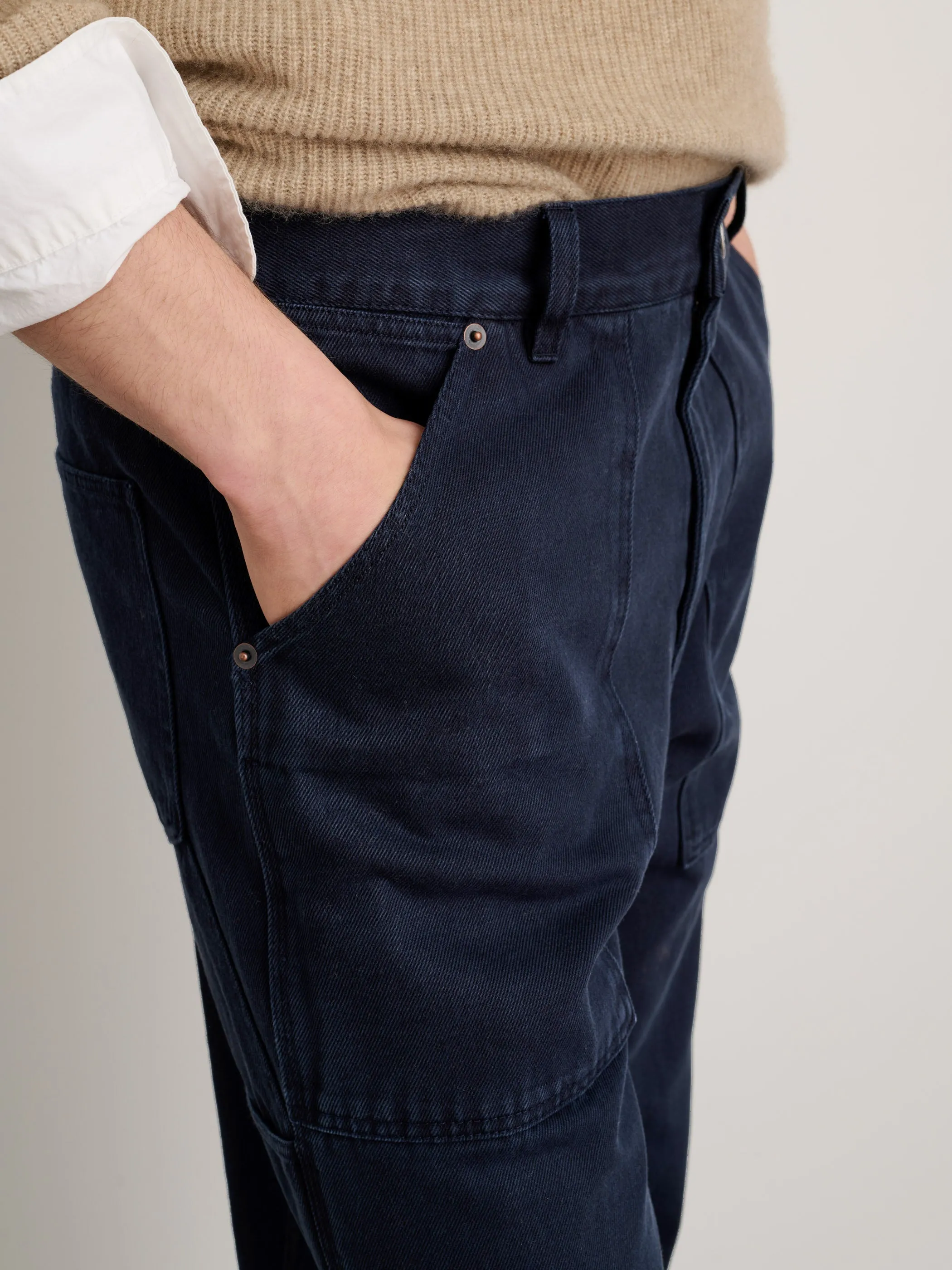 Painter Pant in Recycled Denim sold by Alex Mill product image thumbnail 4