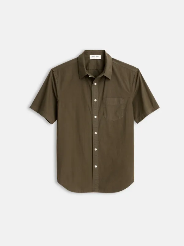 Short Sleeve Mill Shirt in Cotton Poplin sold by Alex Mill