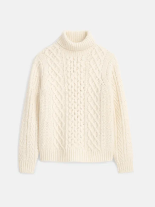 Fisherman Cable Turtleneck Sweater sold by Alex Mill