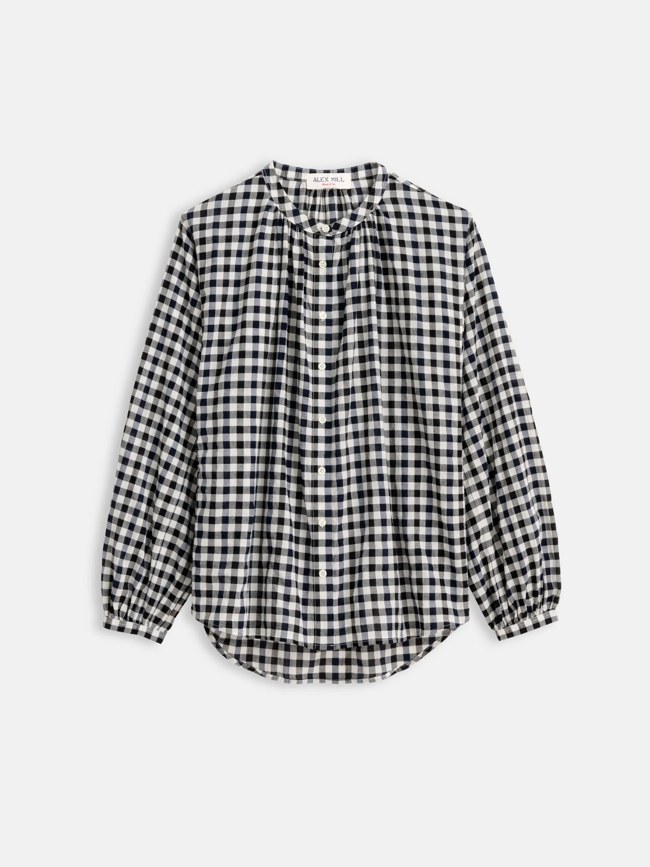 Katherine Shirt in Crinkle Gingham sold by Alex Mill