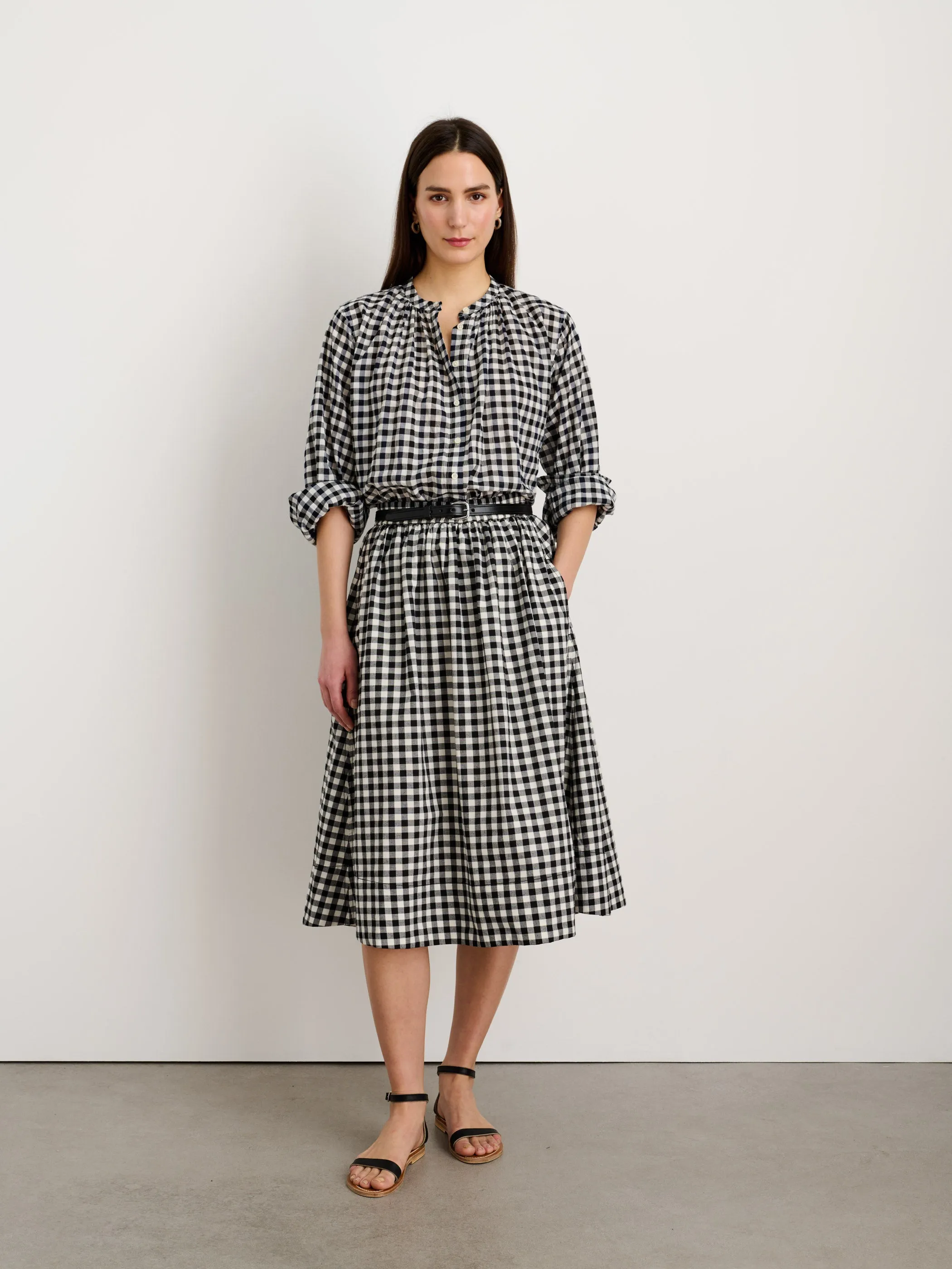 Katherine Shirt in Crinkle Gingham sold by Alex Mill product image thumbnail 2