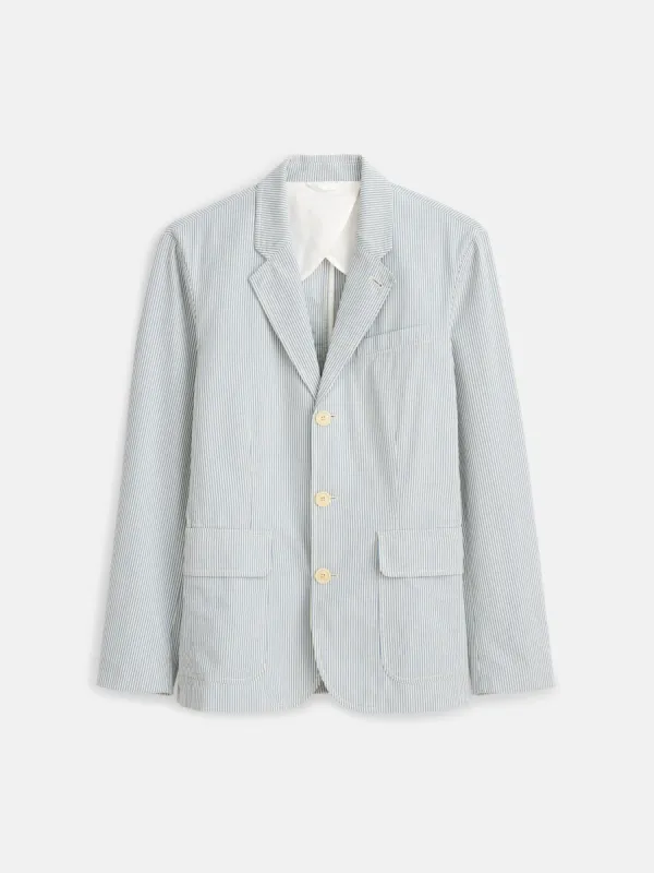 Mill Blazer In Seersucker sold by Alex Mill
