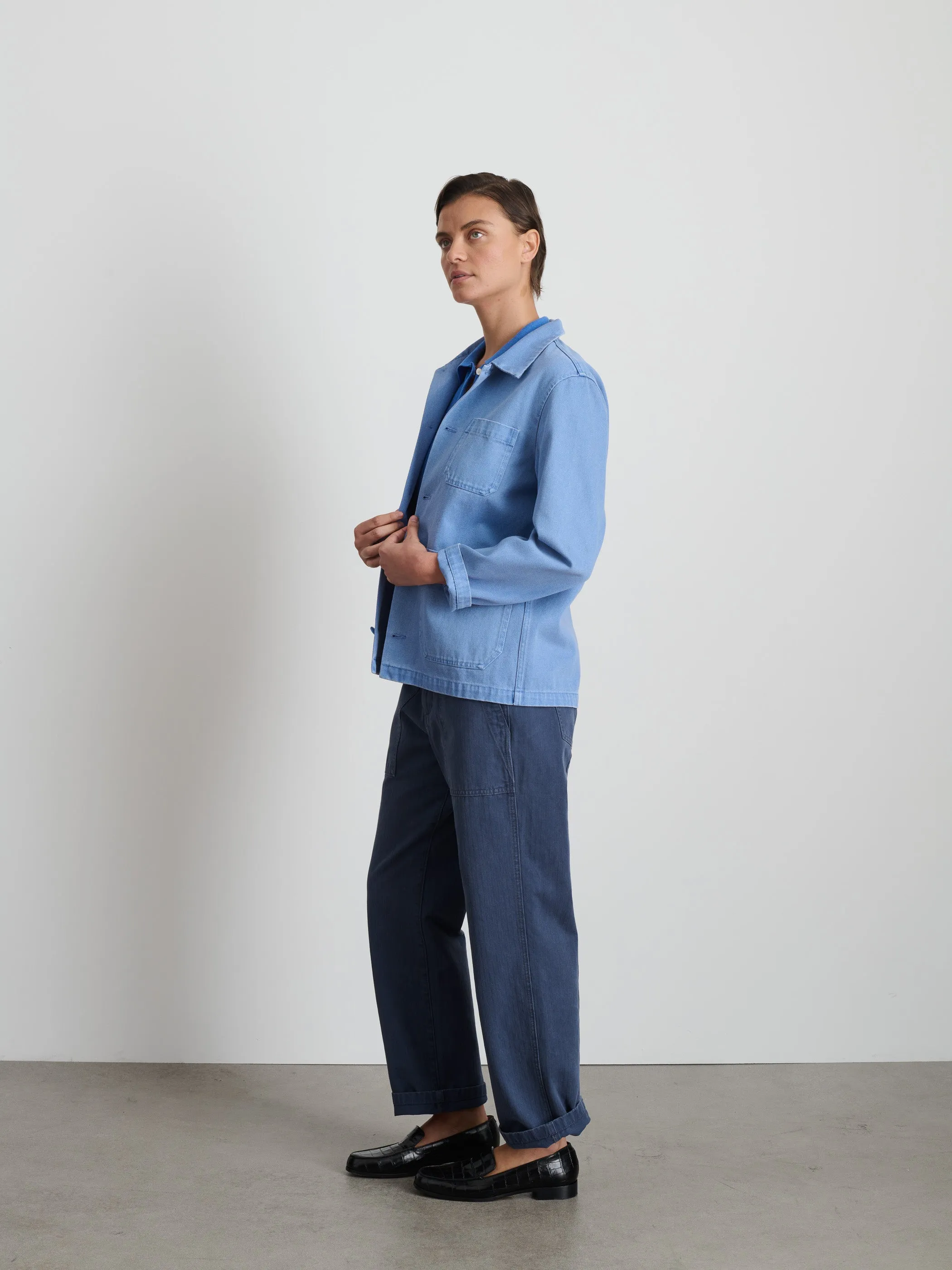 Britt Work Jacket in Recycled Denim sold by Alex Mill product image thumbnail 4