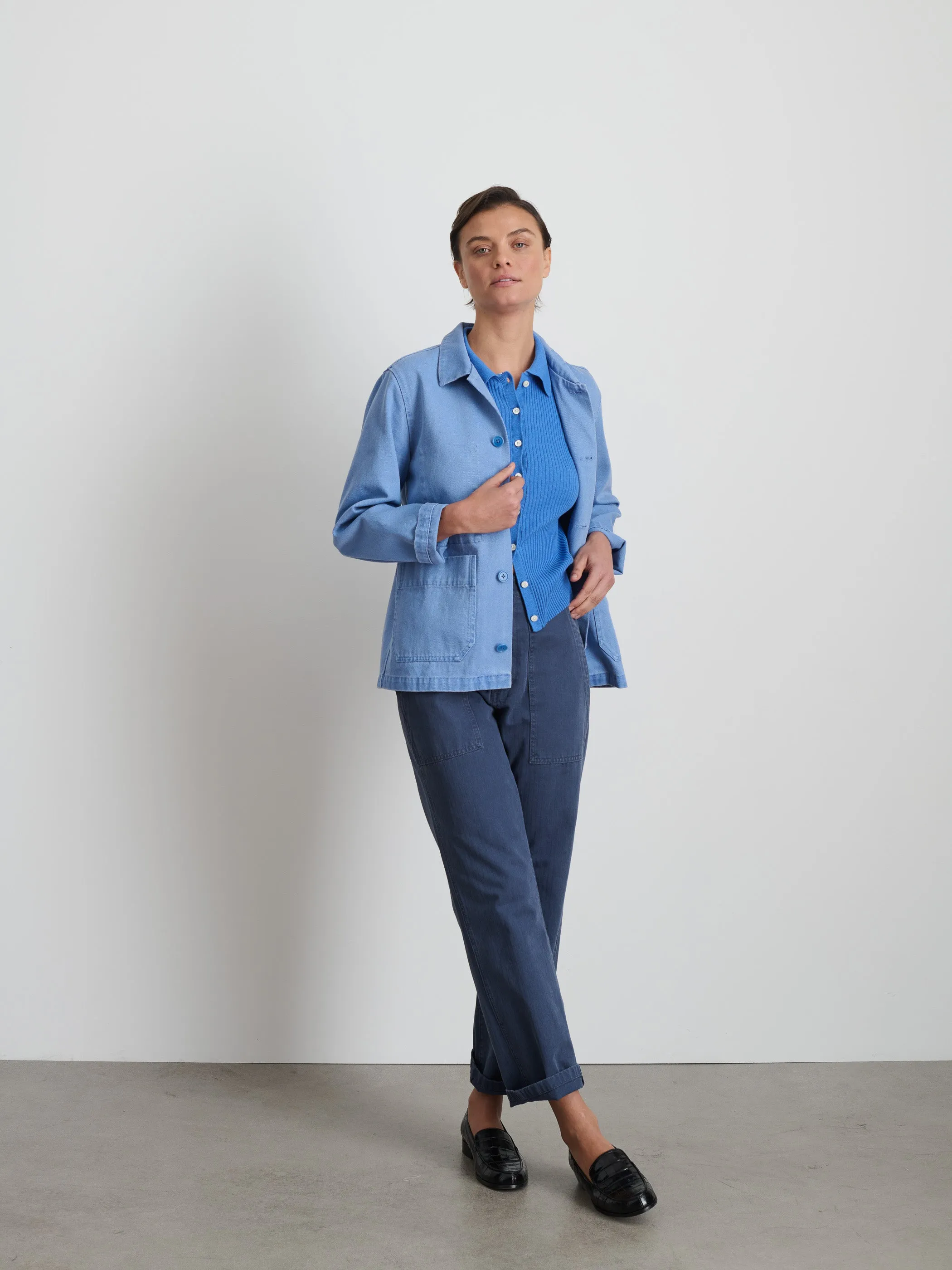 Britt Work Jacket in Recycled Denim sold by Alex Mill product image thumbnail 3