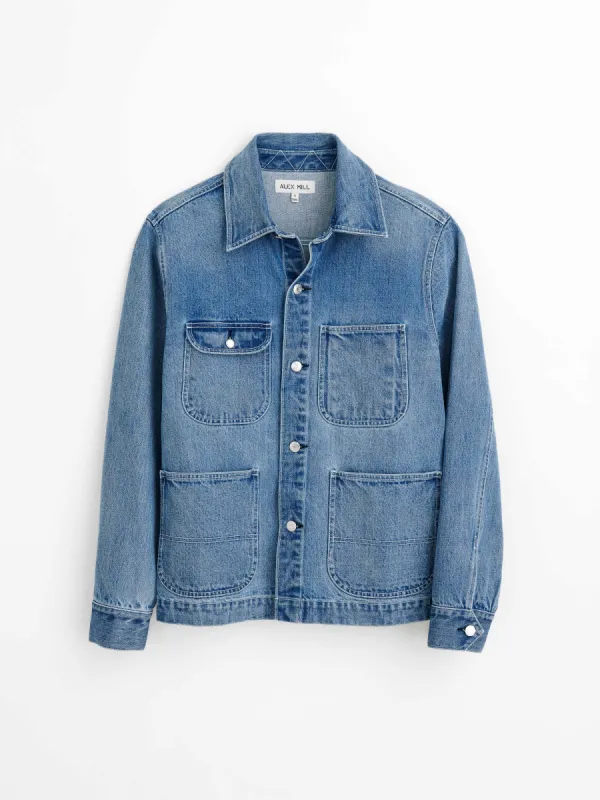 Work Jacket in Vintage Wash Denim sold by Alex Mill