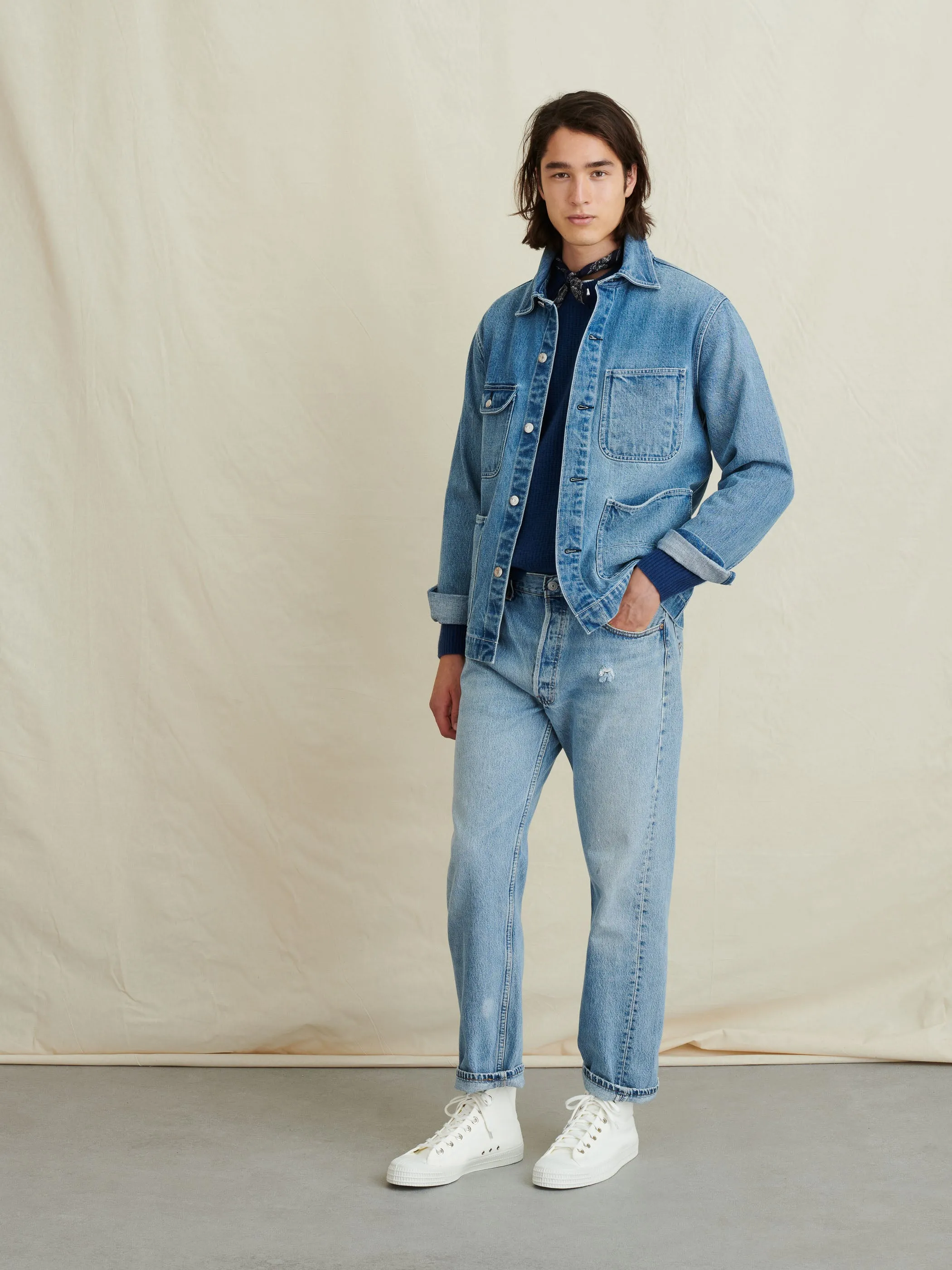 Work Jacket in Vintage Wash Denim sold by Alex Mill product image thumbnail 2