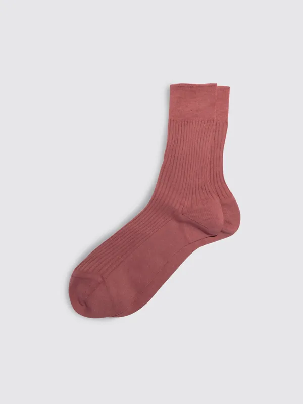 Maria La Rosa Bio Cotton Ribbed Socks sold by Alex Mill
