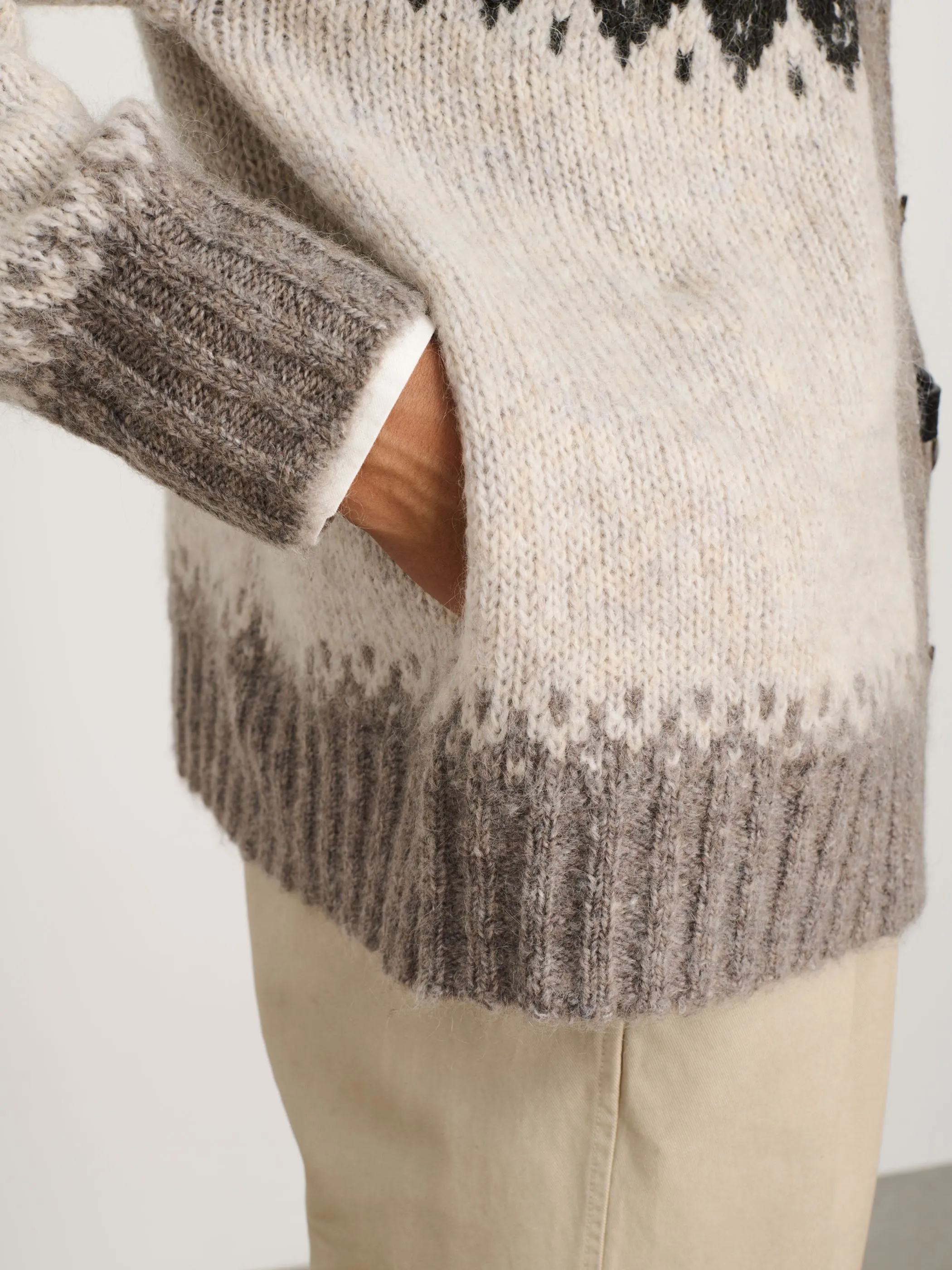 Ashwood Fair Isle Cardigan sold by Alex Mill product image thumbnail 5