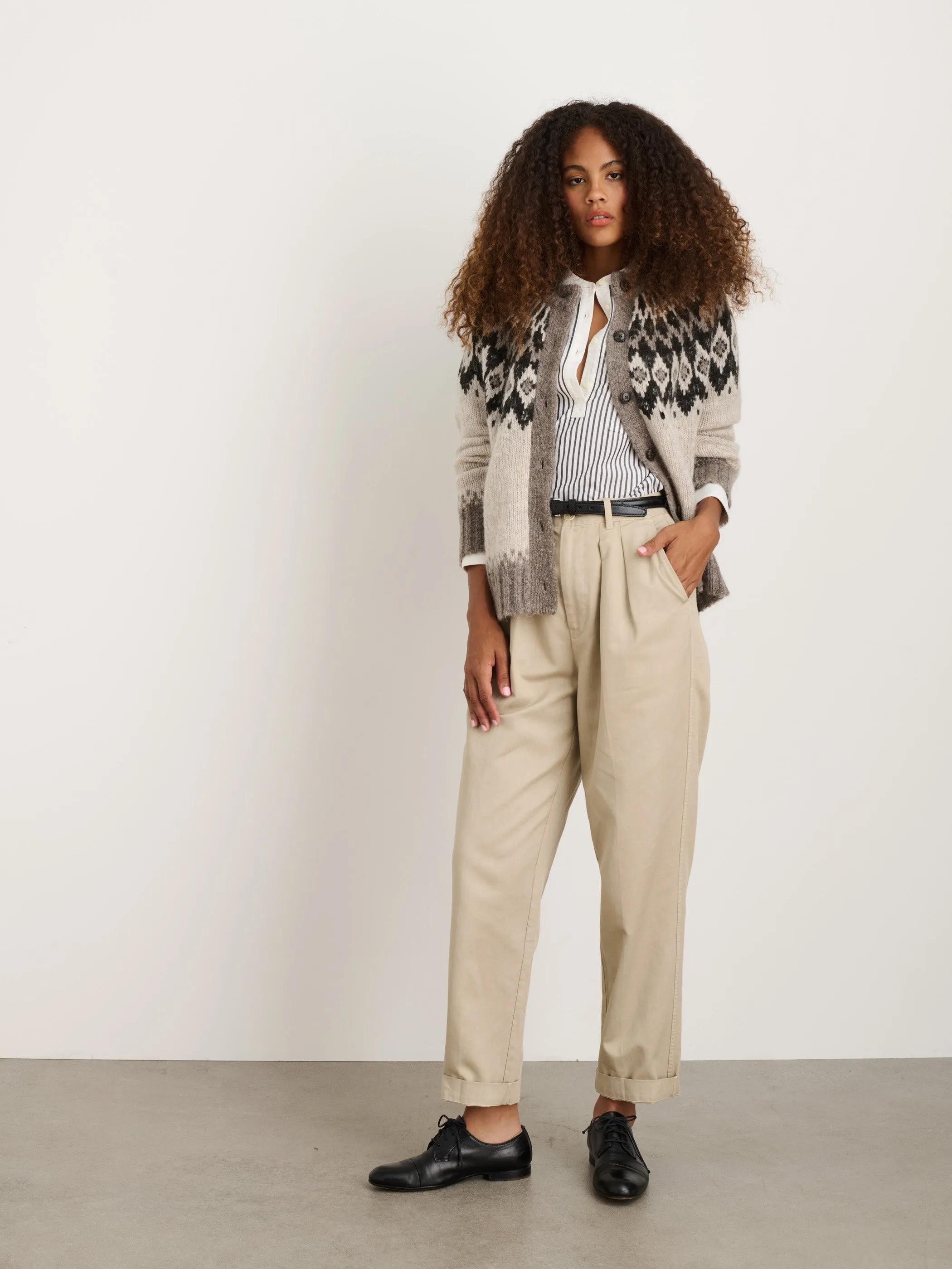 Ashwood Fair Isle Cardigan sold by Alex Mill product image thumbnail 3