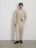 Standard Pleated Pant in Flax Linen sold by Alex Mill