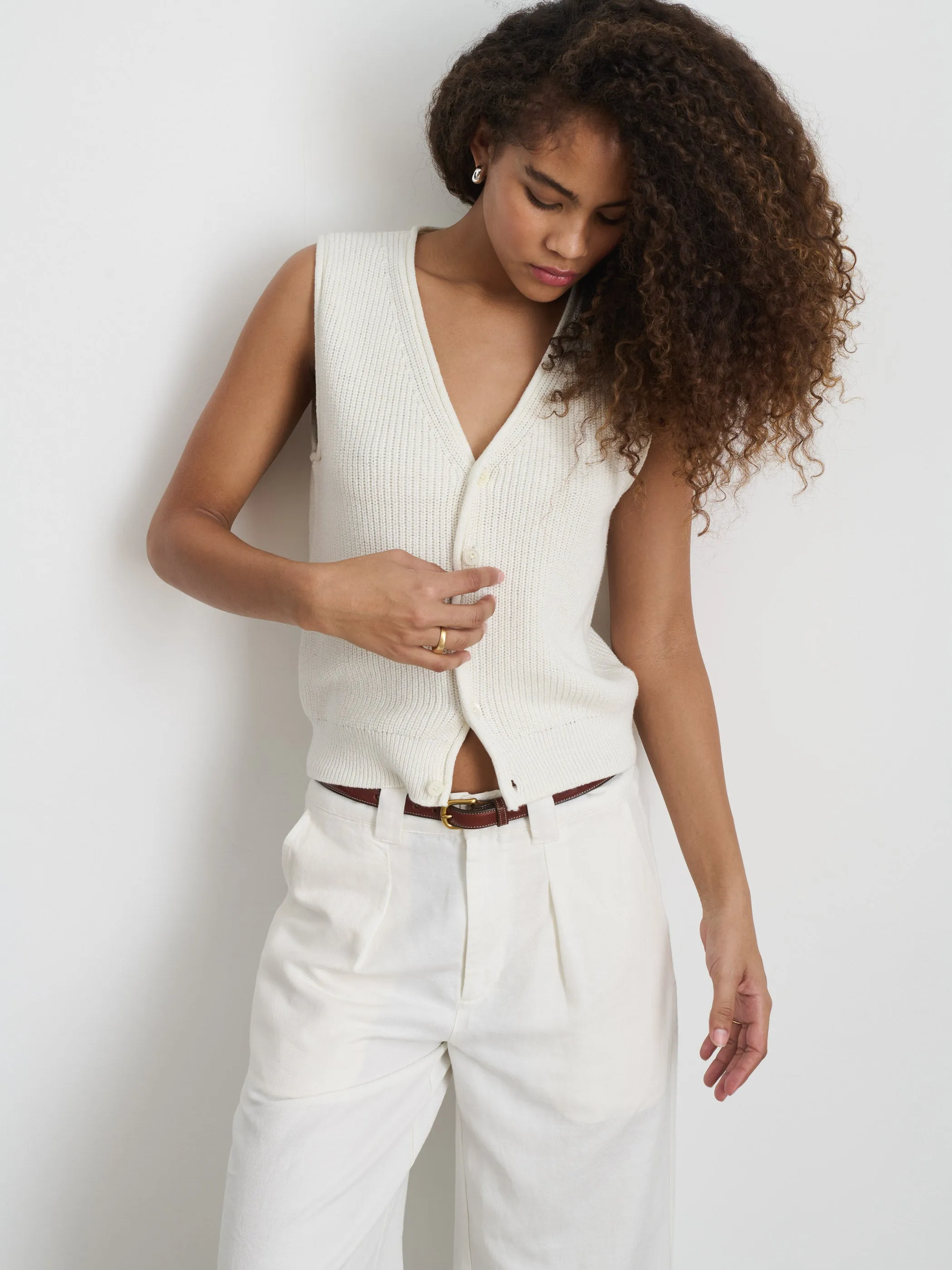 Eldridge Sweater Vest sold by Alex Mill product image thumbnail 4