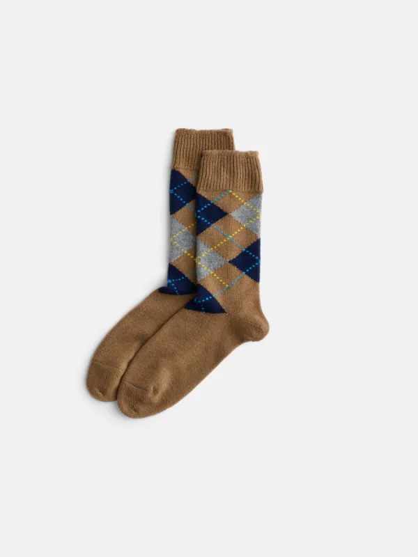Argyle Sock In Cashmere sold by Alex Mill