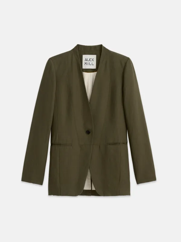 Madeline Blazer in Twill sold by Alex Mill