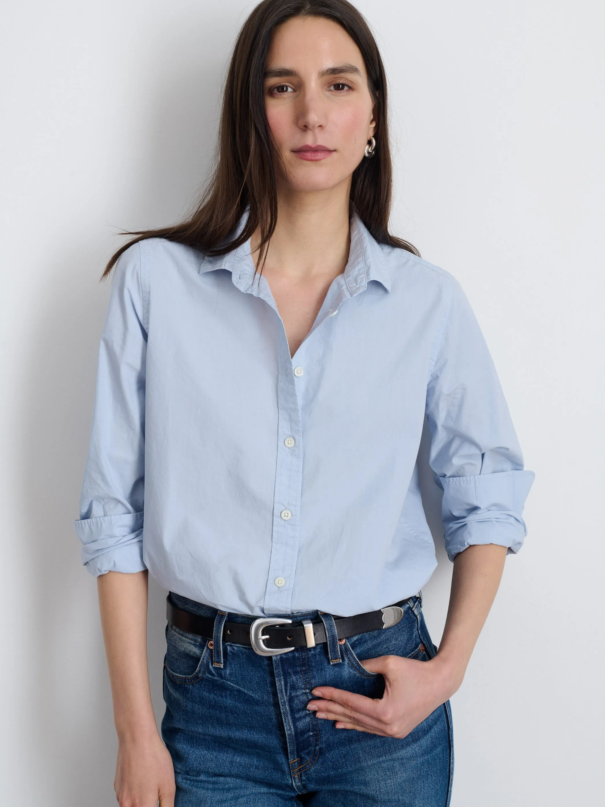 Val Shirt in Poplin sold by Alex Mill product image thumbnail 2