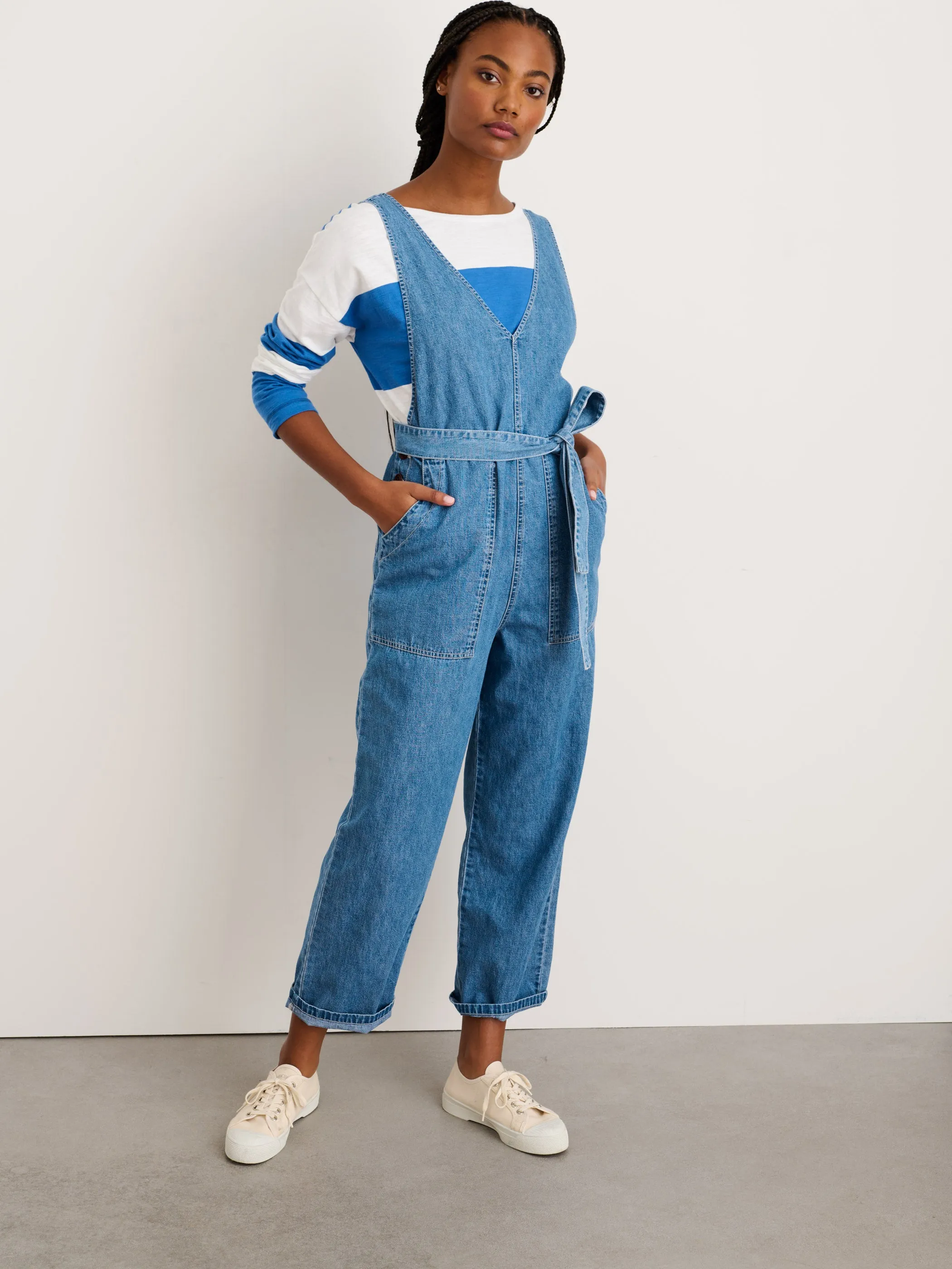 Ollie Overall in Denim sold by Alex Mill product image thumbnail 3
