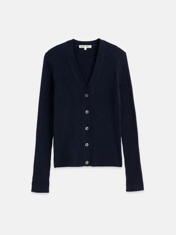 V-Neck Ribbed Cardigan sold by Alex Mill