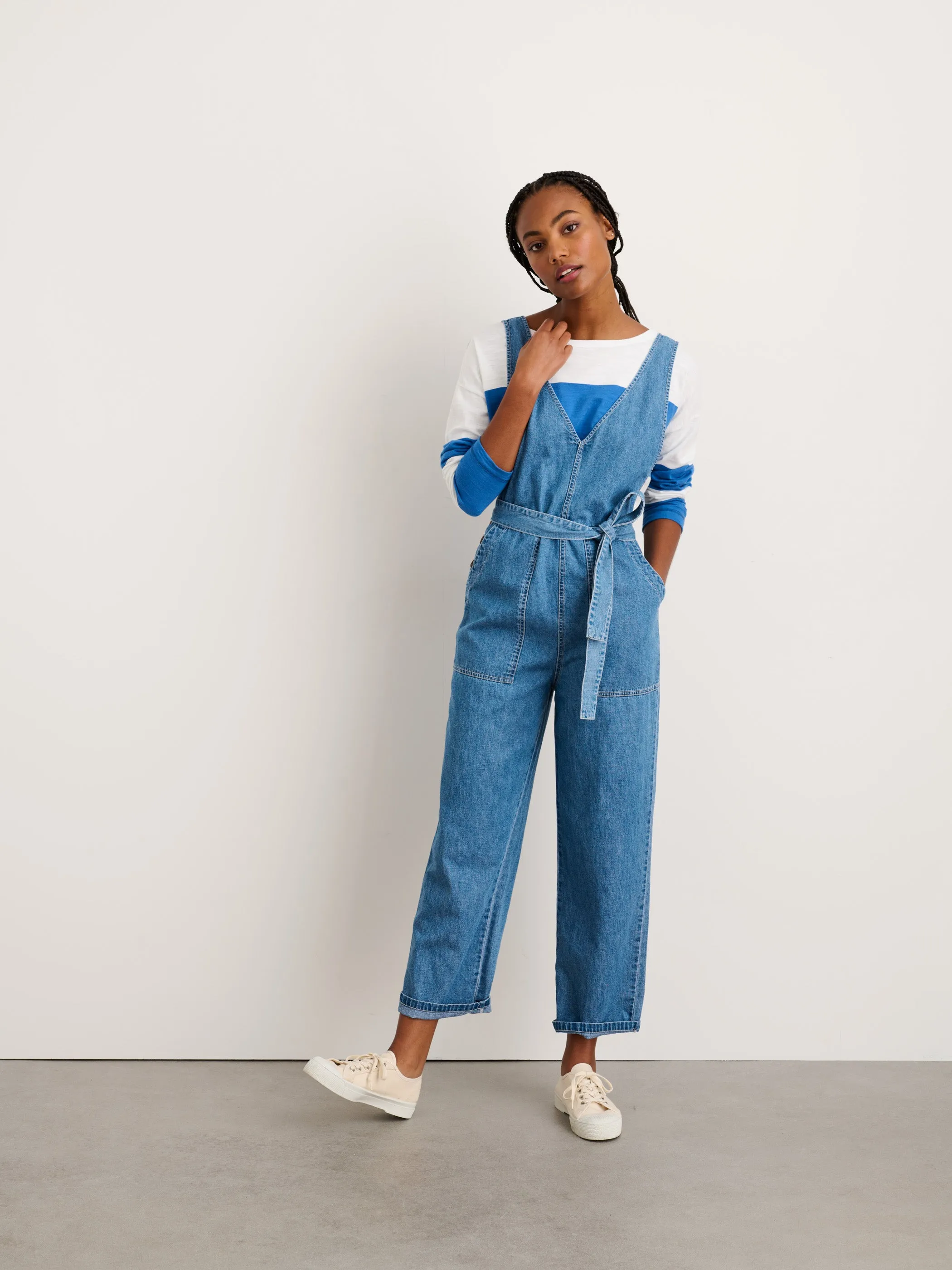 Ollie Overall in Denim sold by Alex Mill product image thumbnail 2