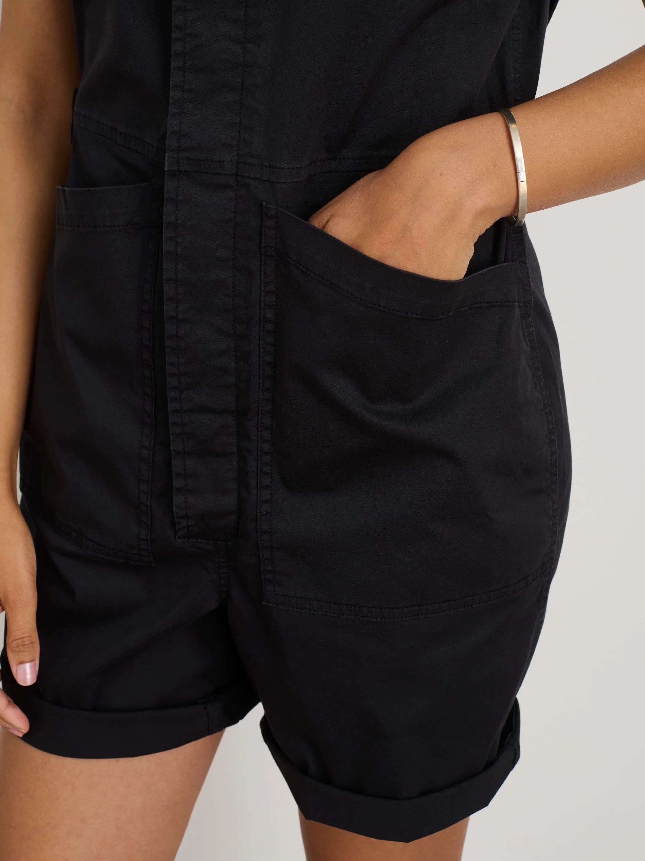 Standard Short Jumpsuit in Cotton Twill sold by Alex Mill product image thumbnail 5