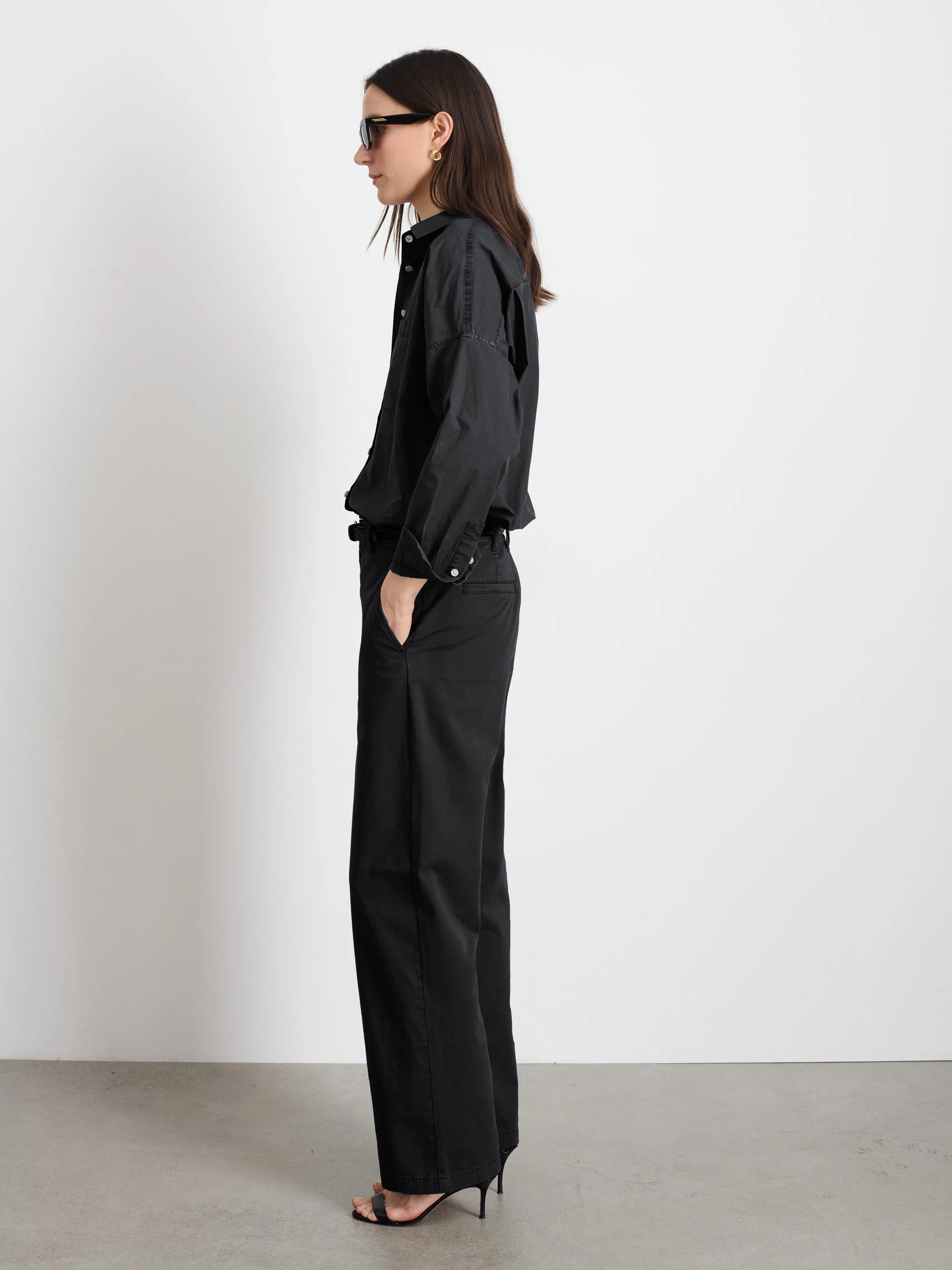 Jo Shirt in Cotton Poplin sold by Alex Mill product image thumbnail 3