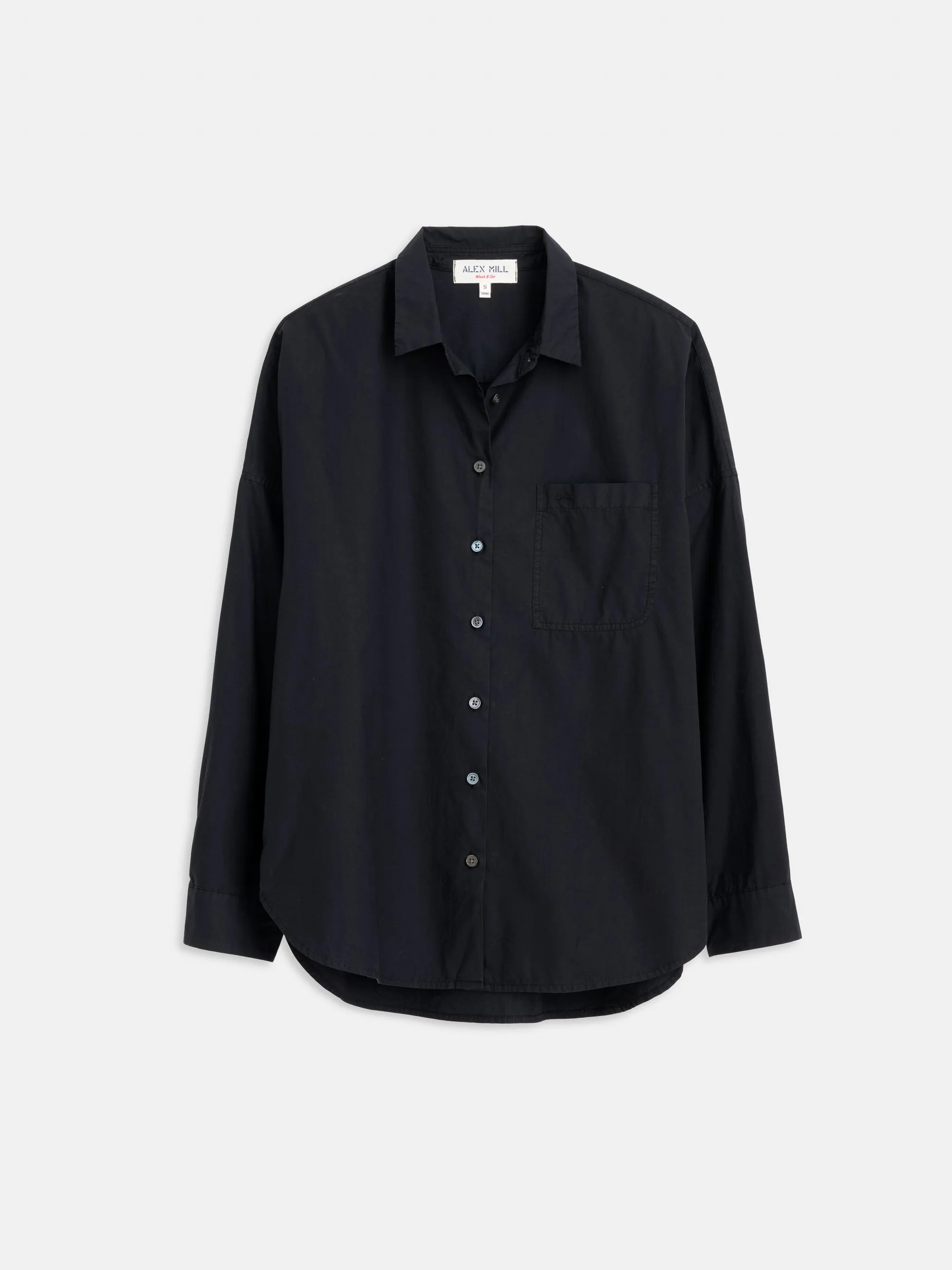 Jo Shirt in Cotton Poplin sold by Alex Mill