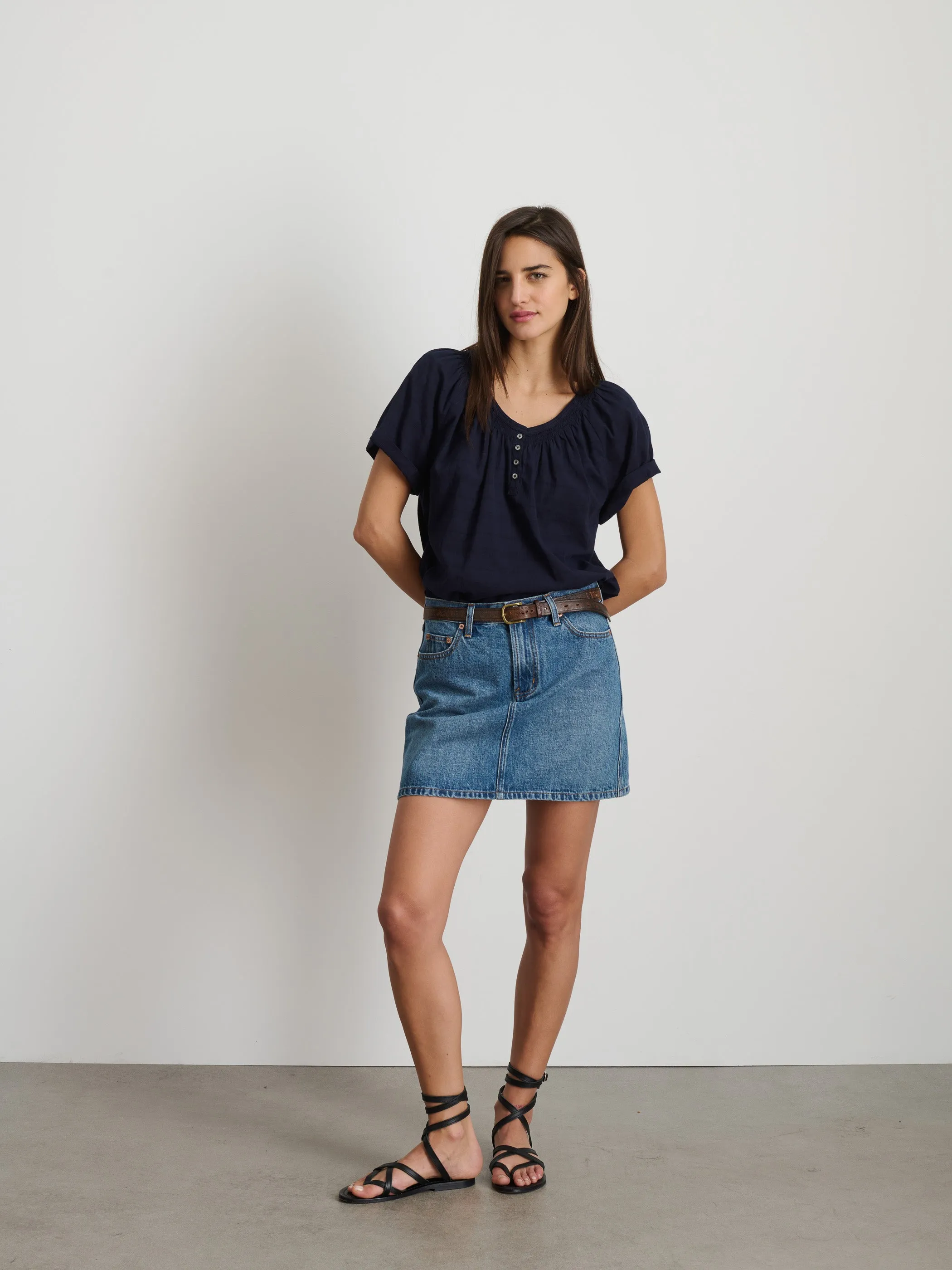 Thali Smocked Shirt sold by Alex Mill product image thumbnail 3