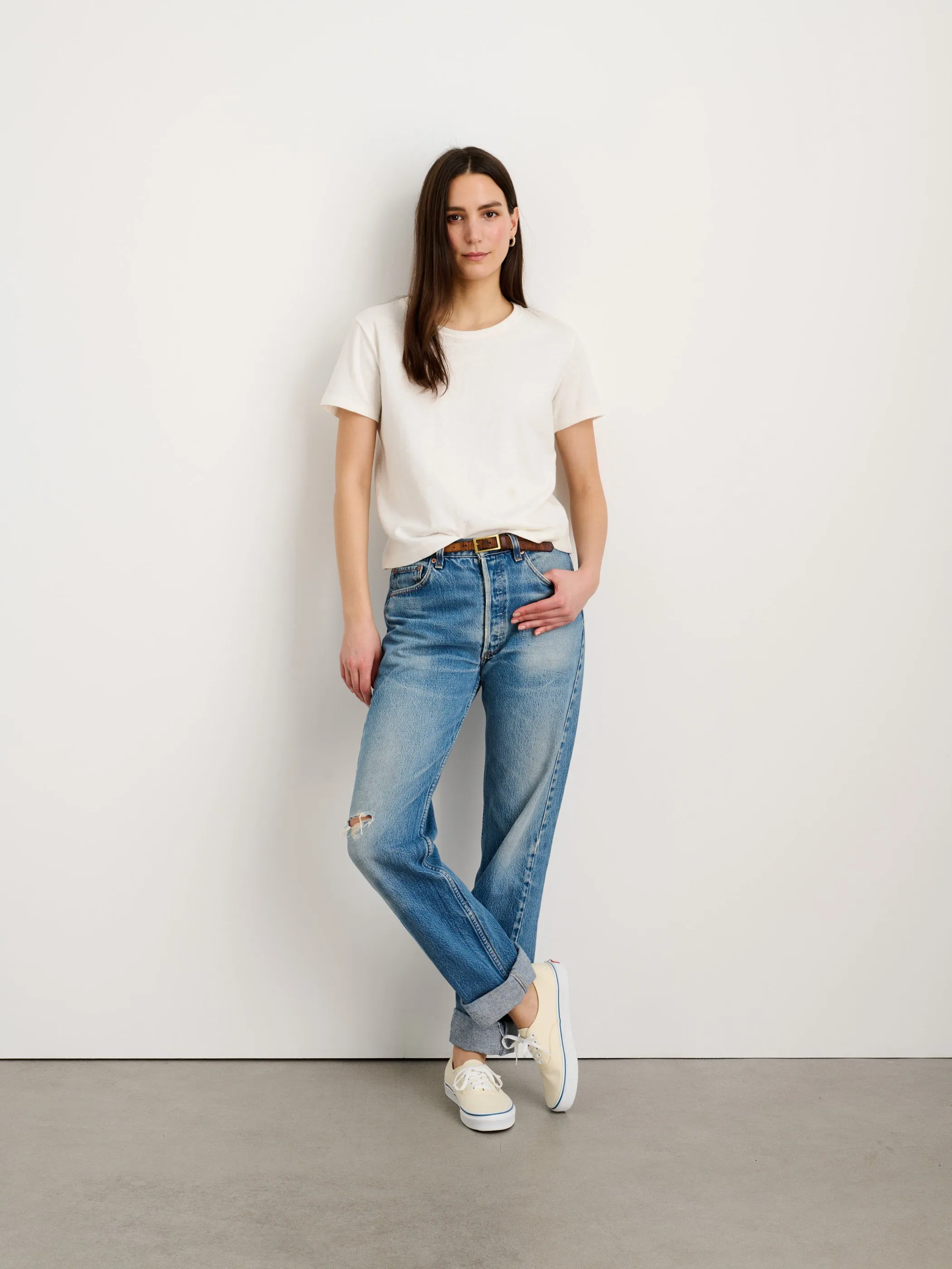 Scout Crewneck Tee in Vintage Wash sold by Alex Mill product image thumbnail 3