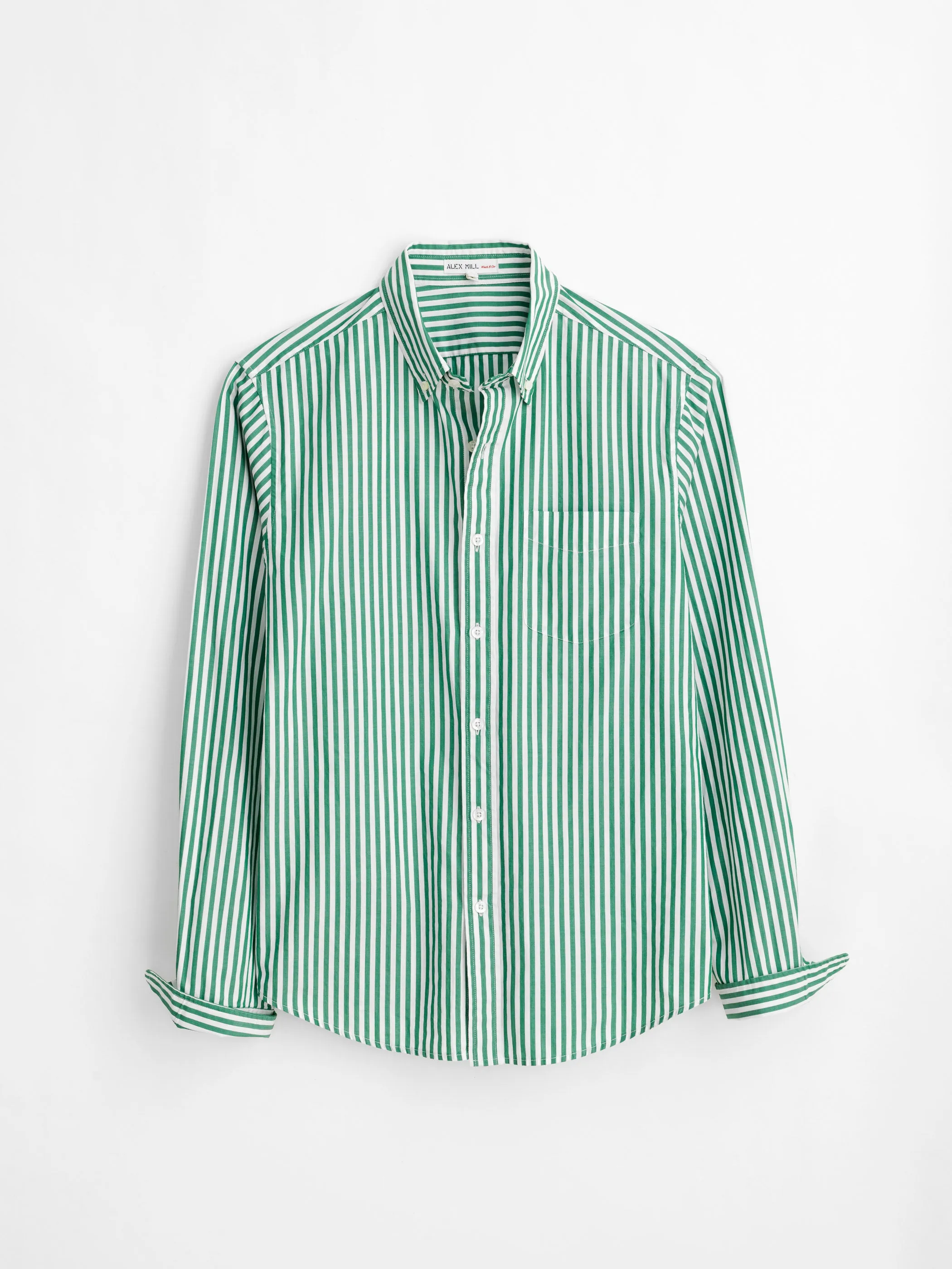 Mill Shirt in Stripe Portuguese Poplin sold by Alex Mill