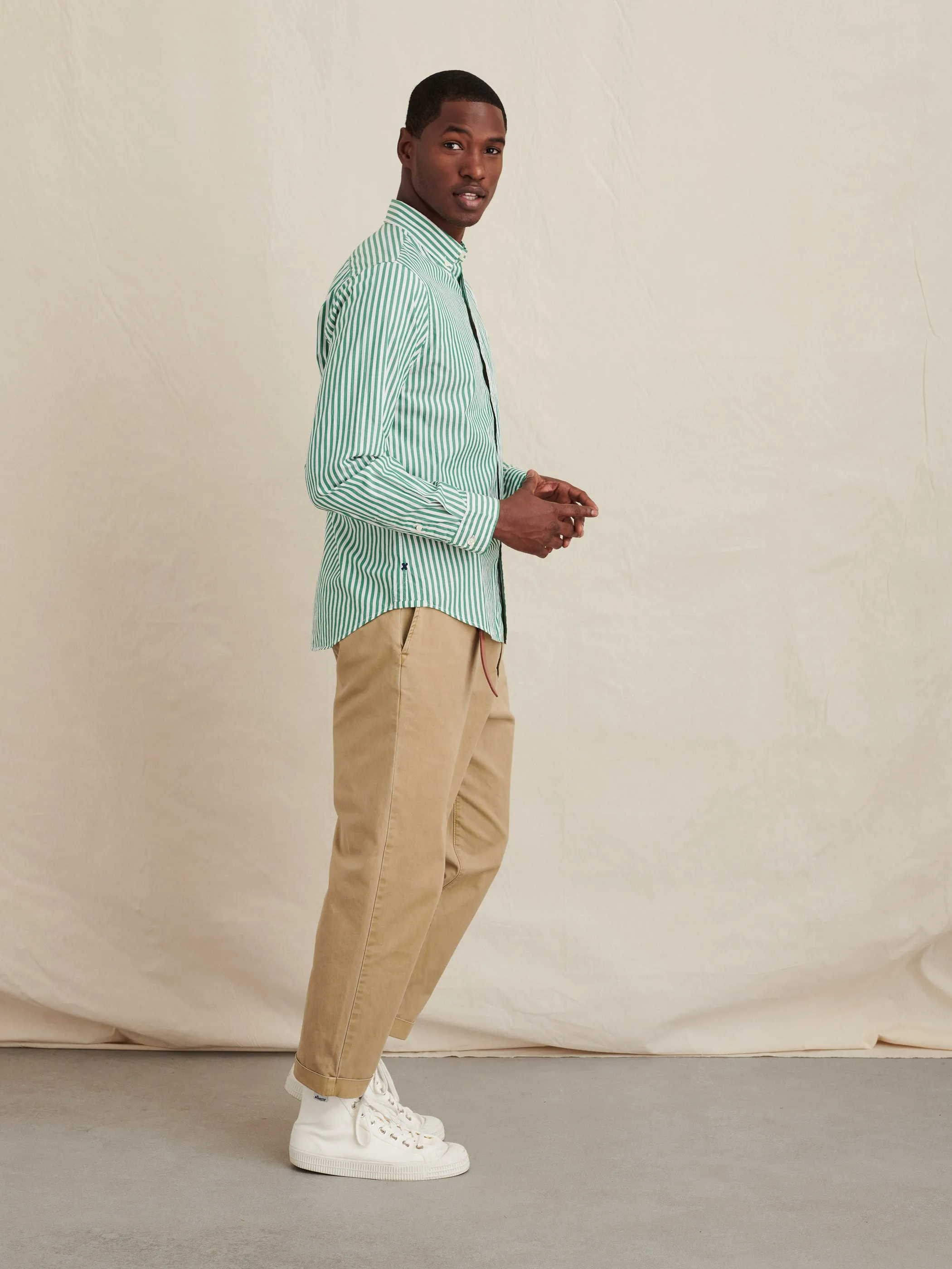 Mill Shirt in Stripe Portuguese Poplin sold by Alex Mill product image thumbnail 3