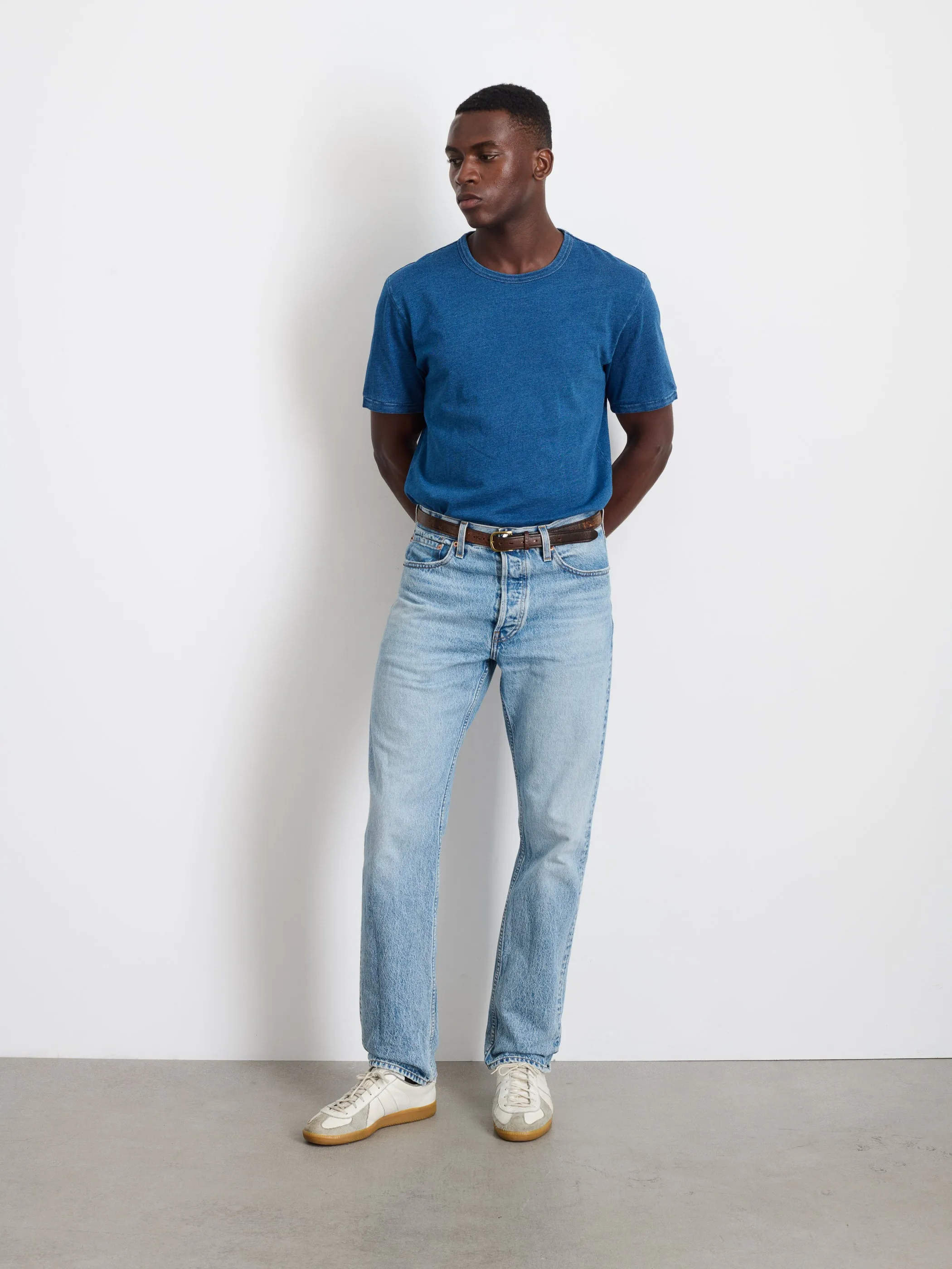 Standard T-Shirt in Indigo Slub Cotton sold by Alex Mill product image thumbnail 2